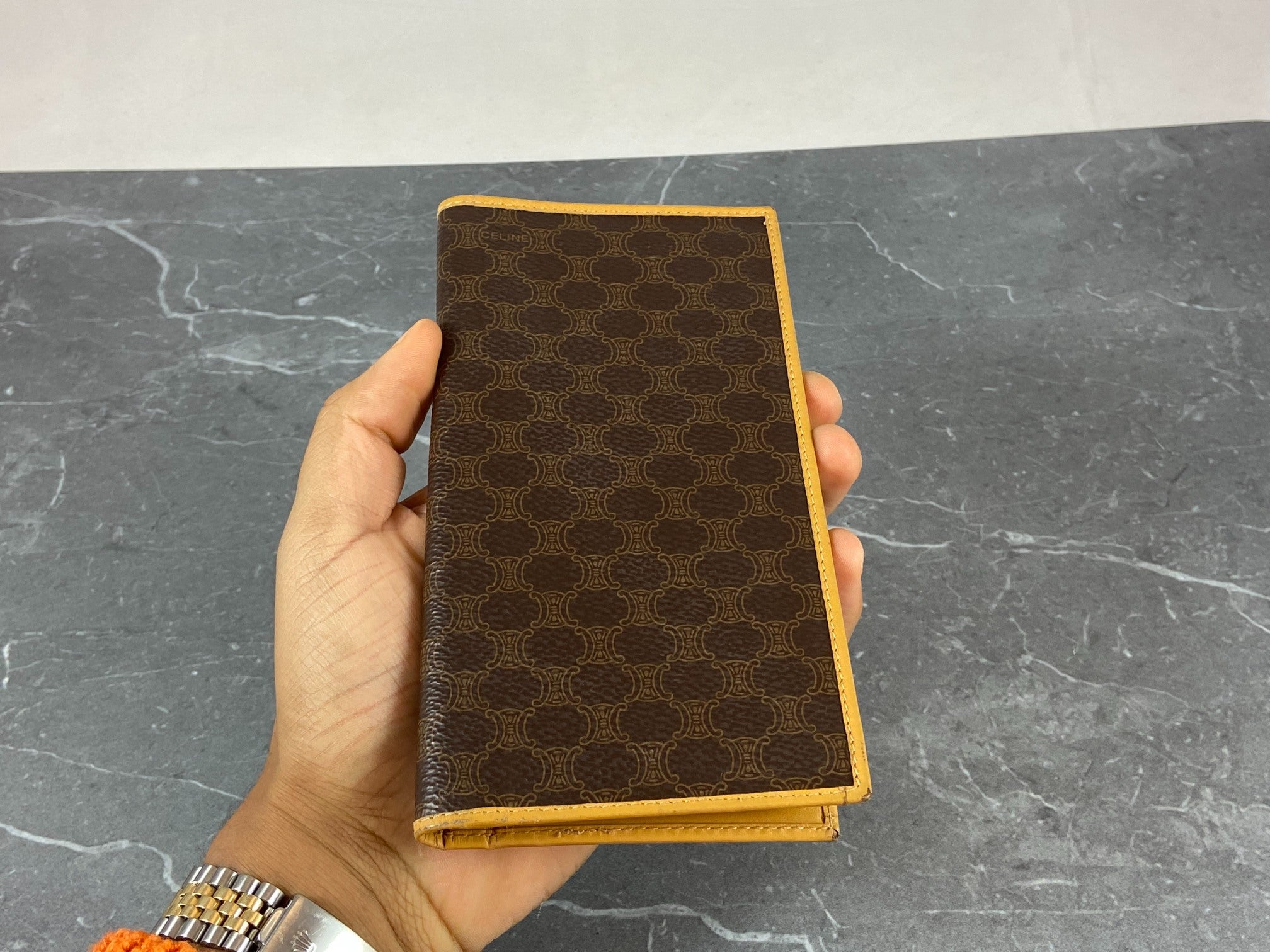 Celine Macadam Long Wallet Brown