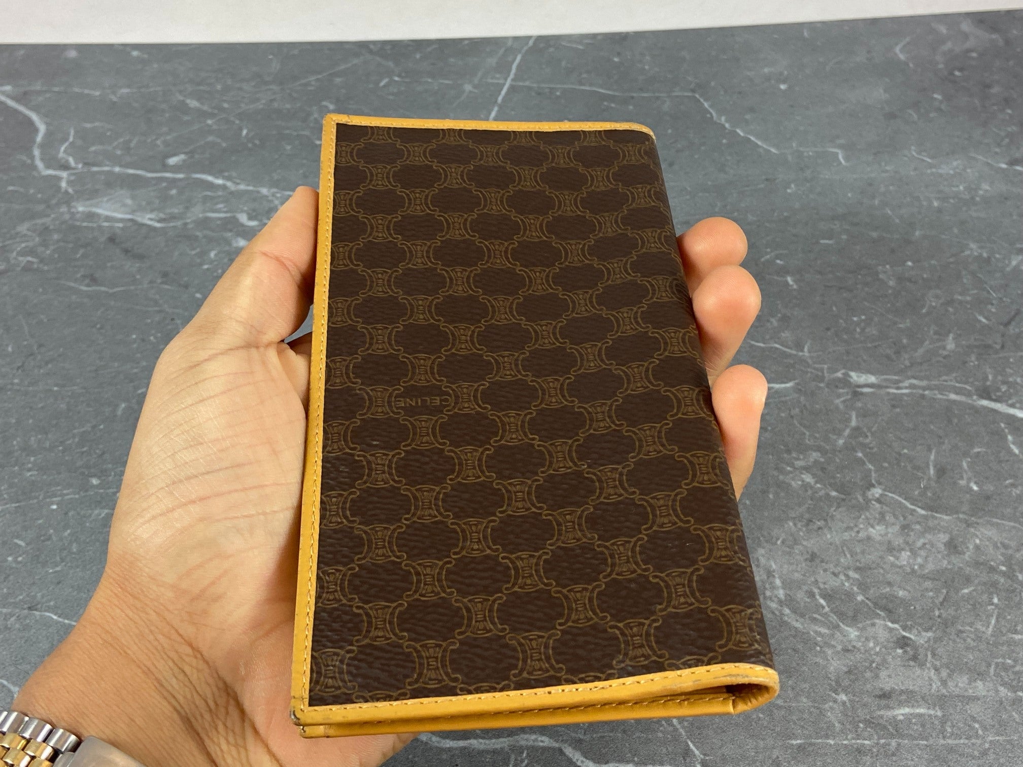 Celine Macadam Long Wallet Brown