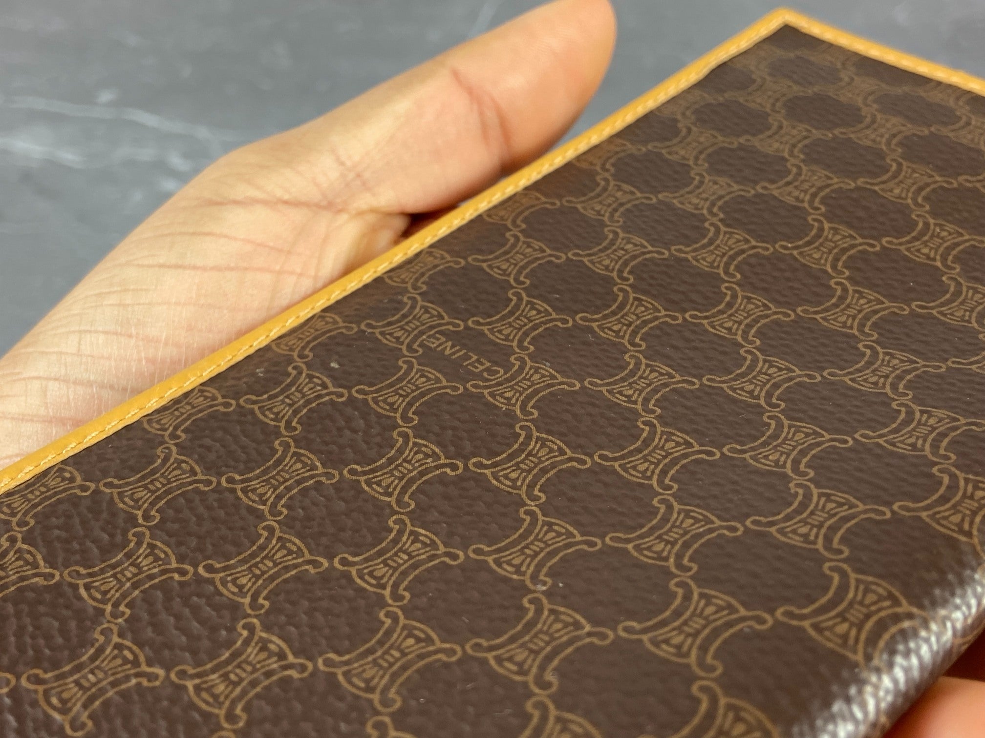 Celine Macadam Long Wallet Brown