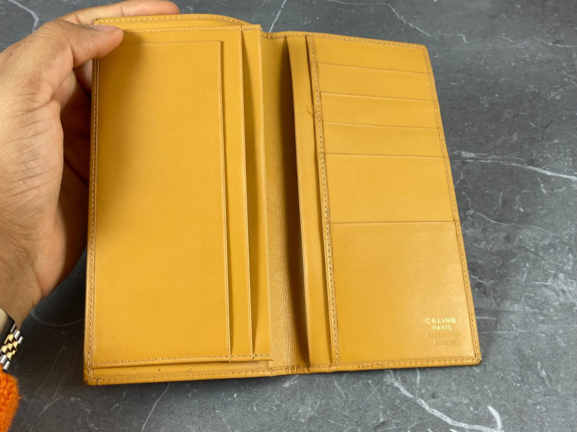 Celine Macadam Long Wallet Brown