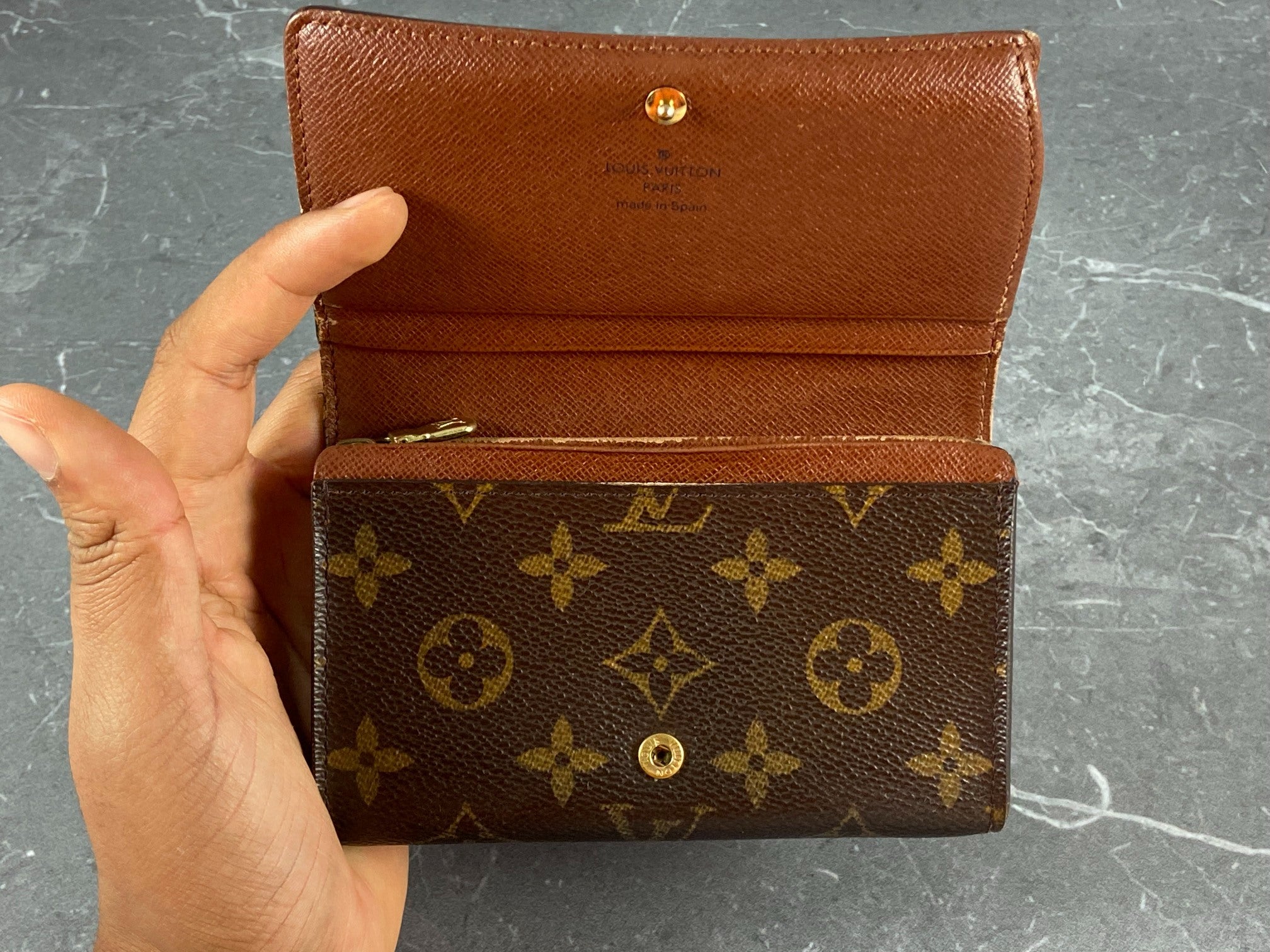 Louis Vuitton Porte-Monnaie Tresor Monogram Canvas