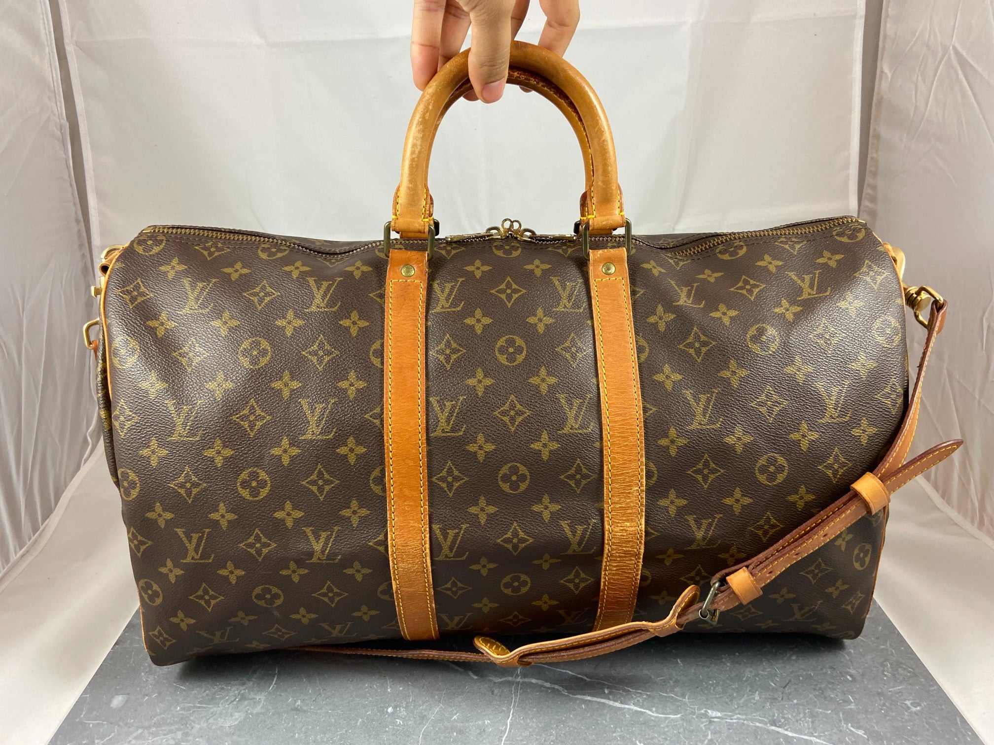 Louis Vuitton Keepall 50 Bandoulière Monogram Canvas
