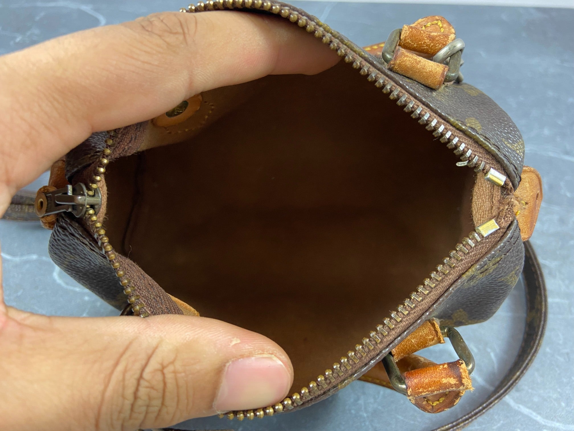 Louis Vuitton Speedy Crossbody Bag Monogram Canvas