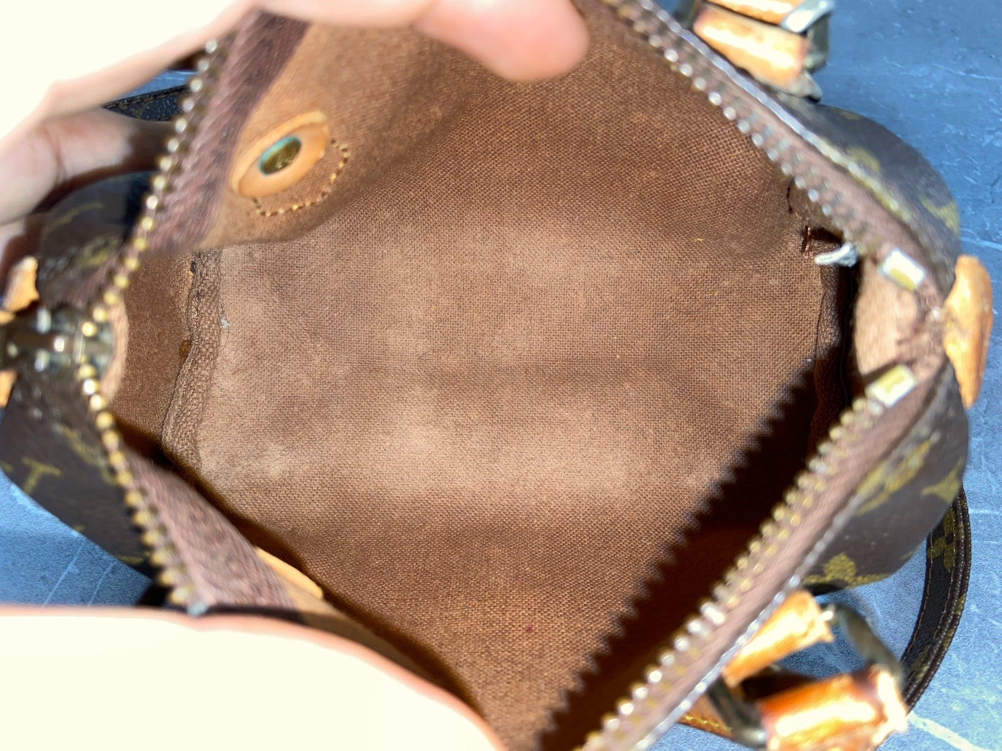 Louis Vuitton Speedy Crossbody Bag Monogram Canvas