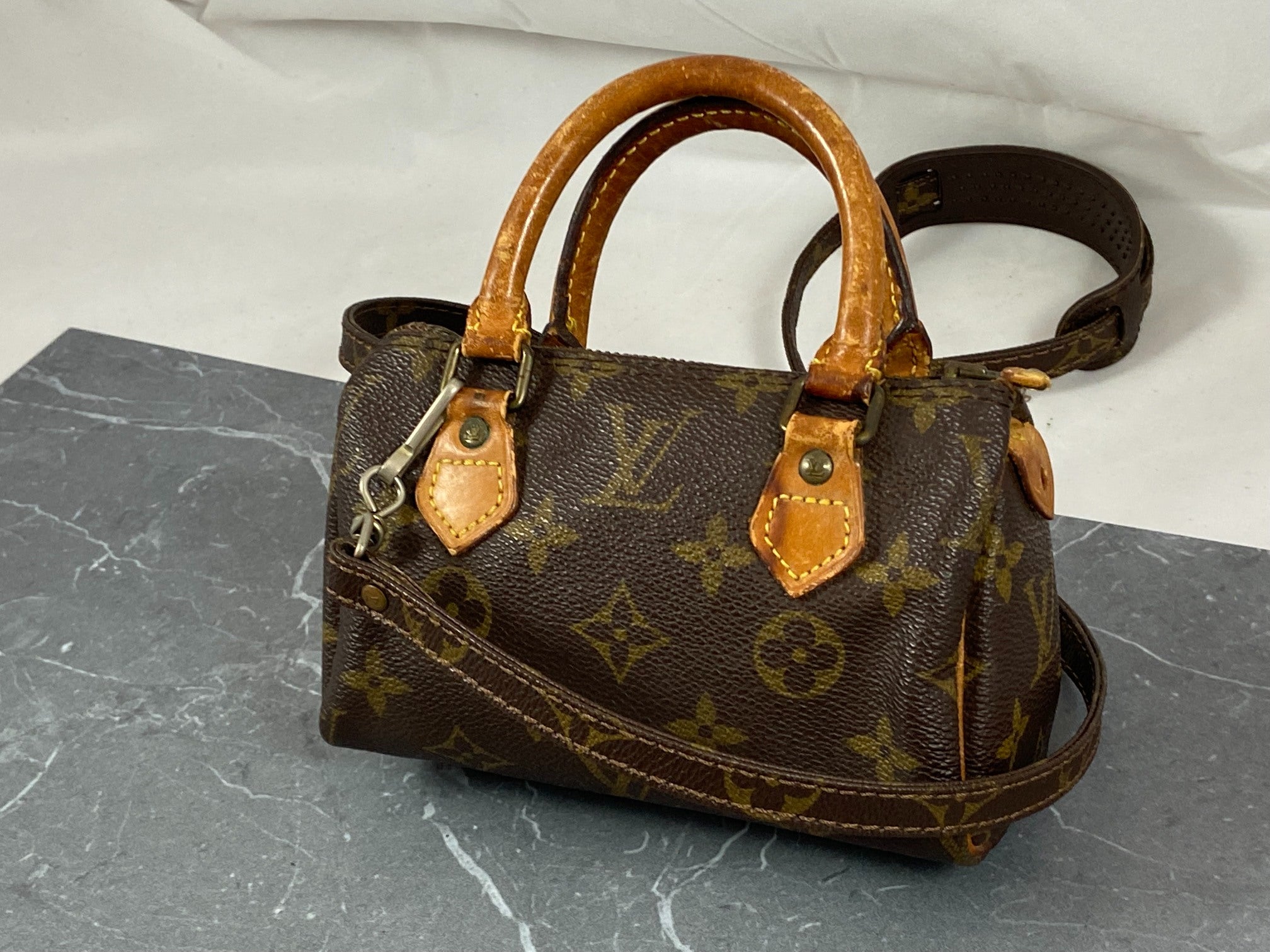 Louis Vuitton Speedy Crossbody Bag Monogram Canvas