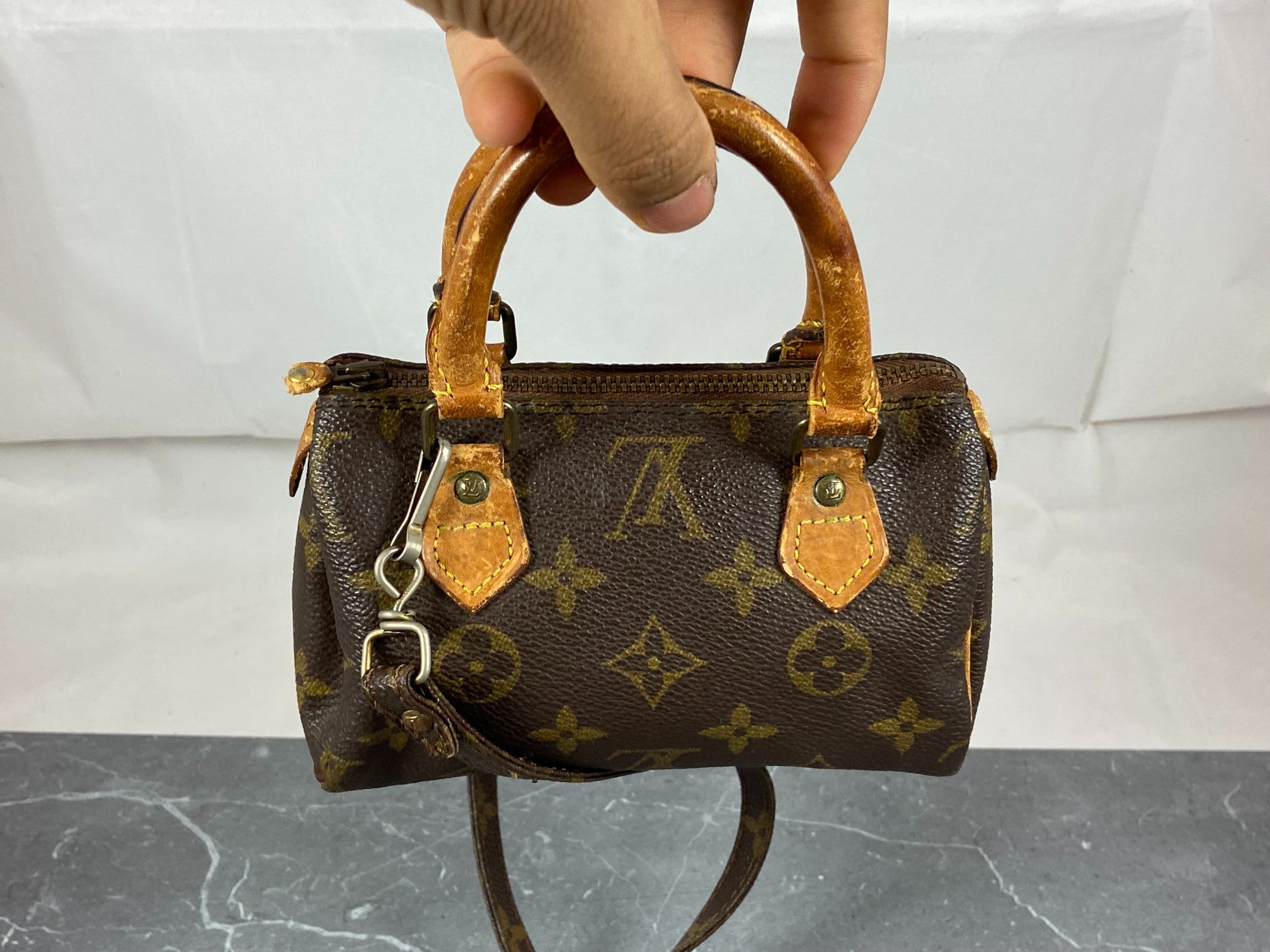 Louis Vuitton Speedy Crossbody Bag Monogram Canvas