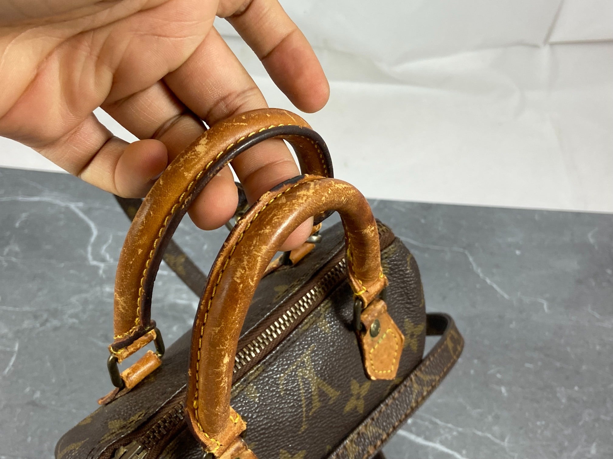 Louis Vuitton Speedy Crossbody Bag Monogram Canvas