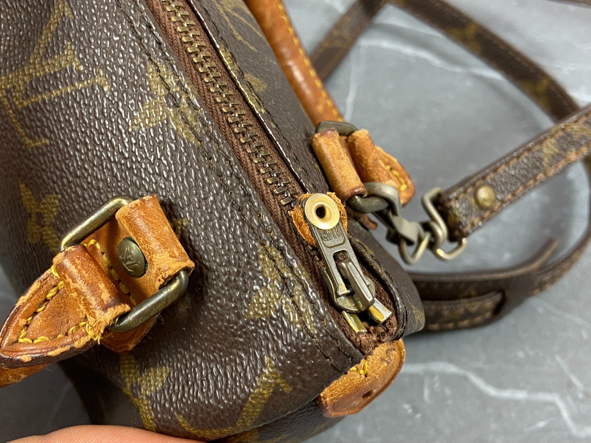 Louis Vuitton Speedy Crossbody Bag Monogram Canvas