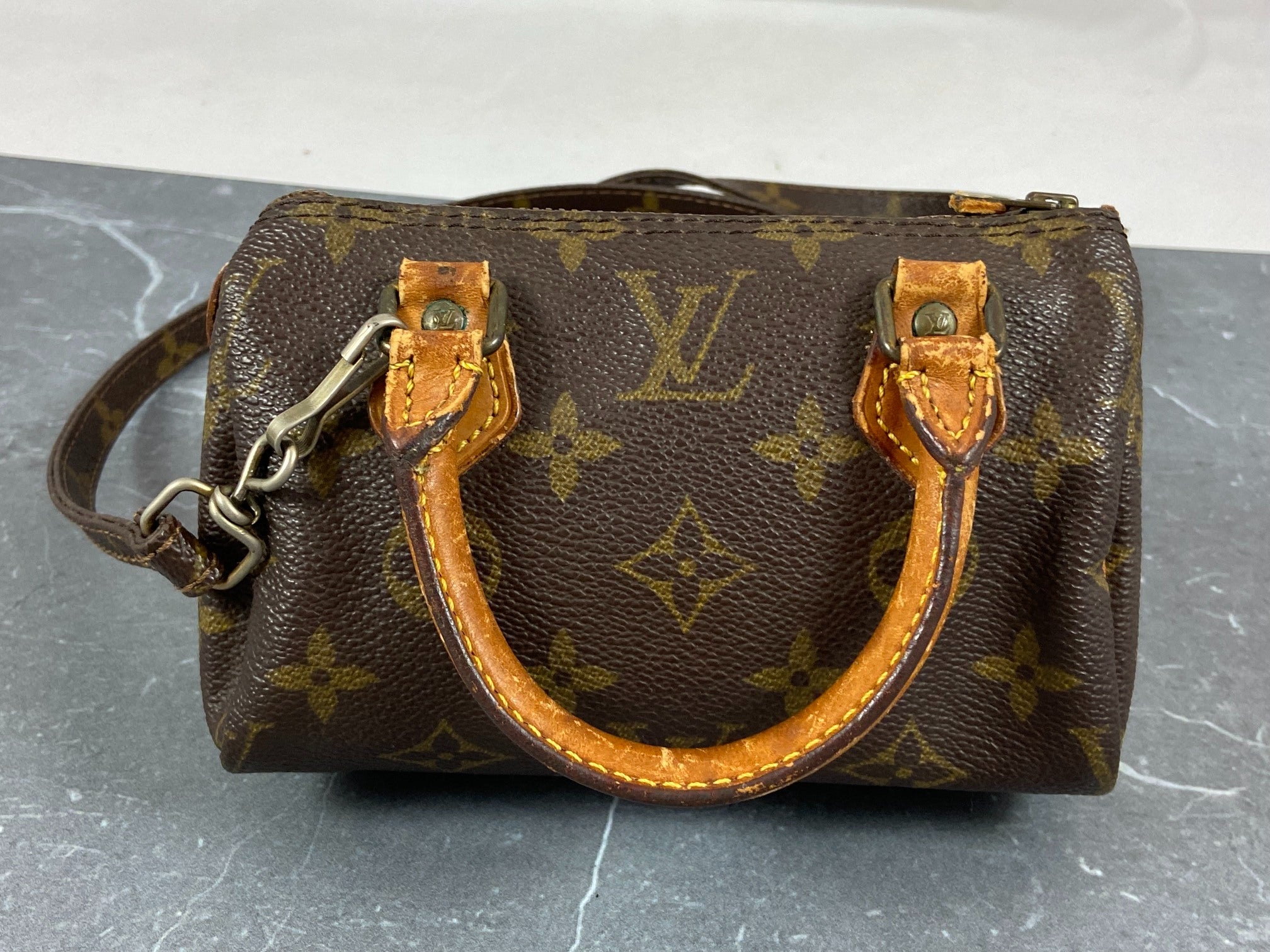 Louis Vuitton Speedy Crossbody Bag Monogram Canvas