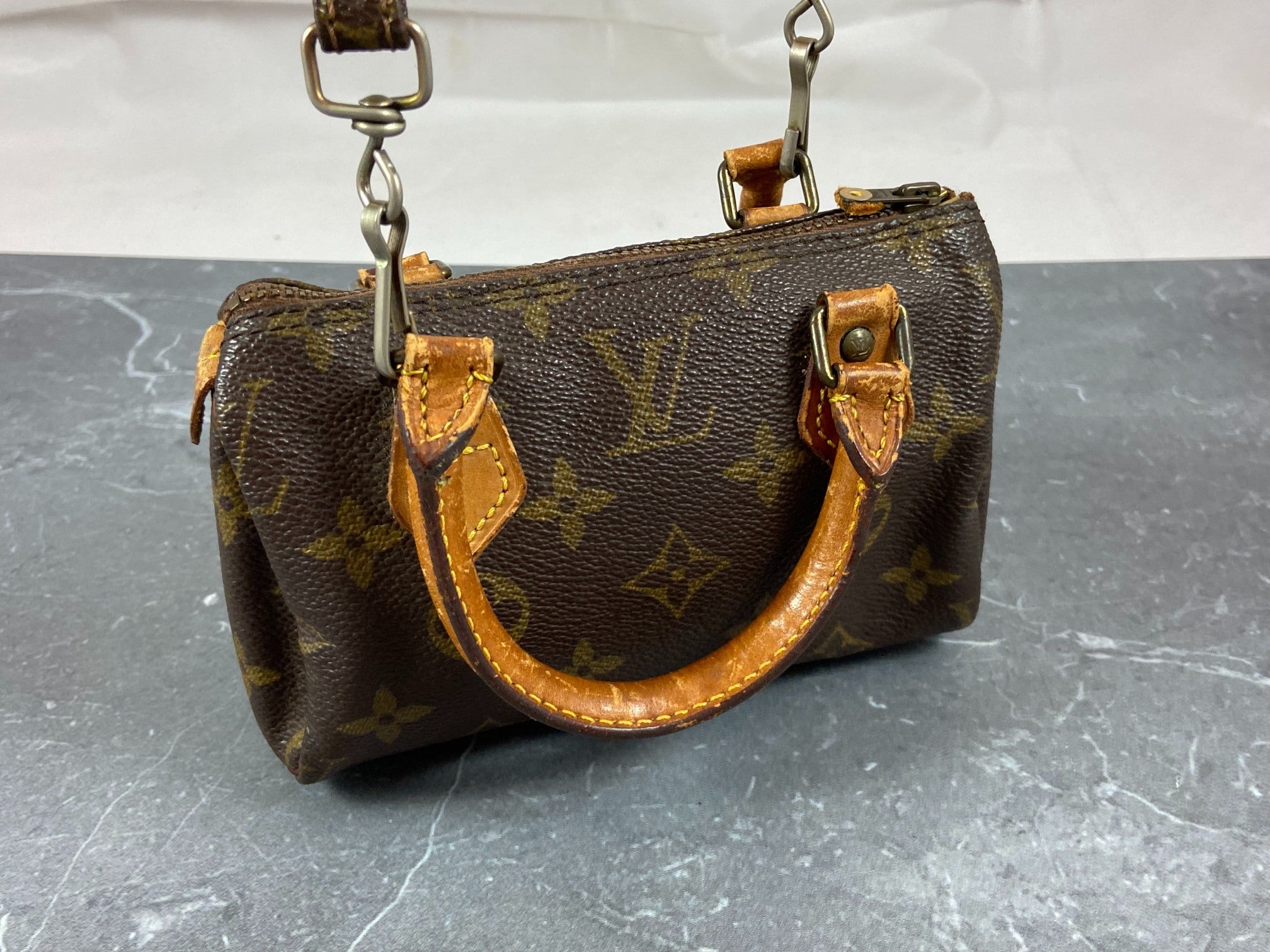 Louis Vuitton Speedy Crossbody Bag Monogram Canvas