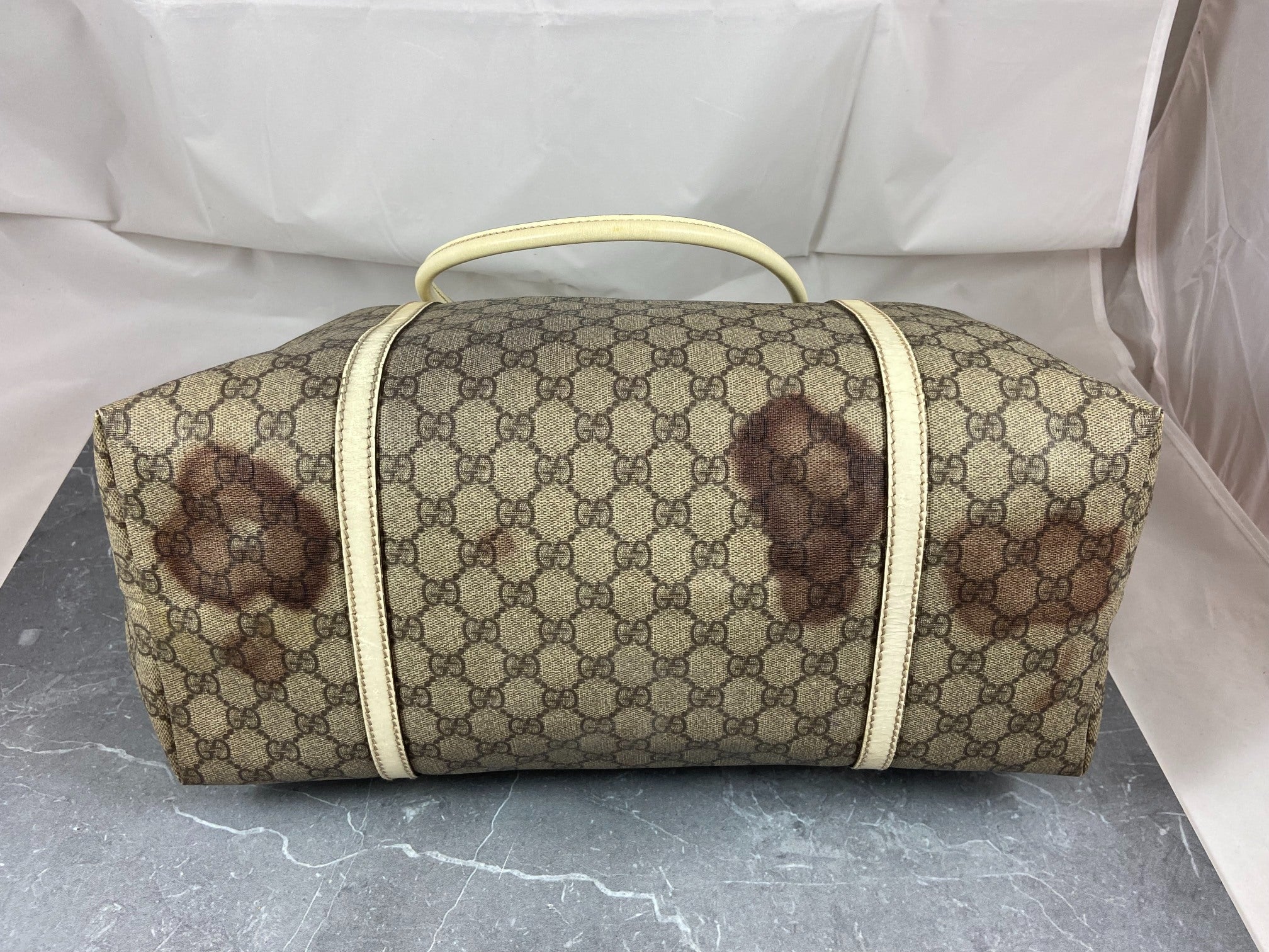 Gucci Hand / Shopper Bag Grey GG Supreme Canvas