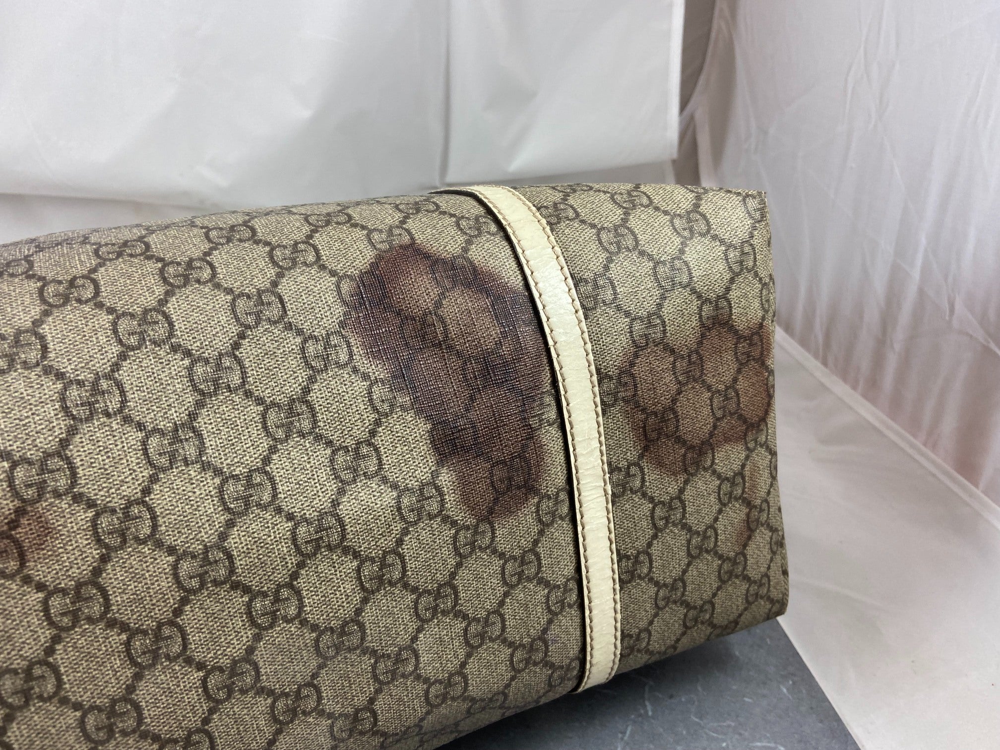 Gucci Hand / Shopper Bag Grey GG Supreme Canvas