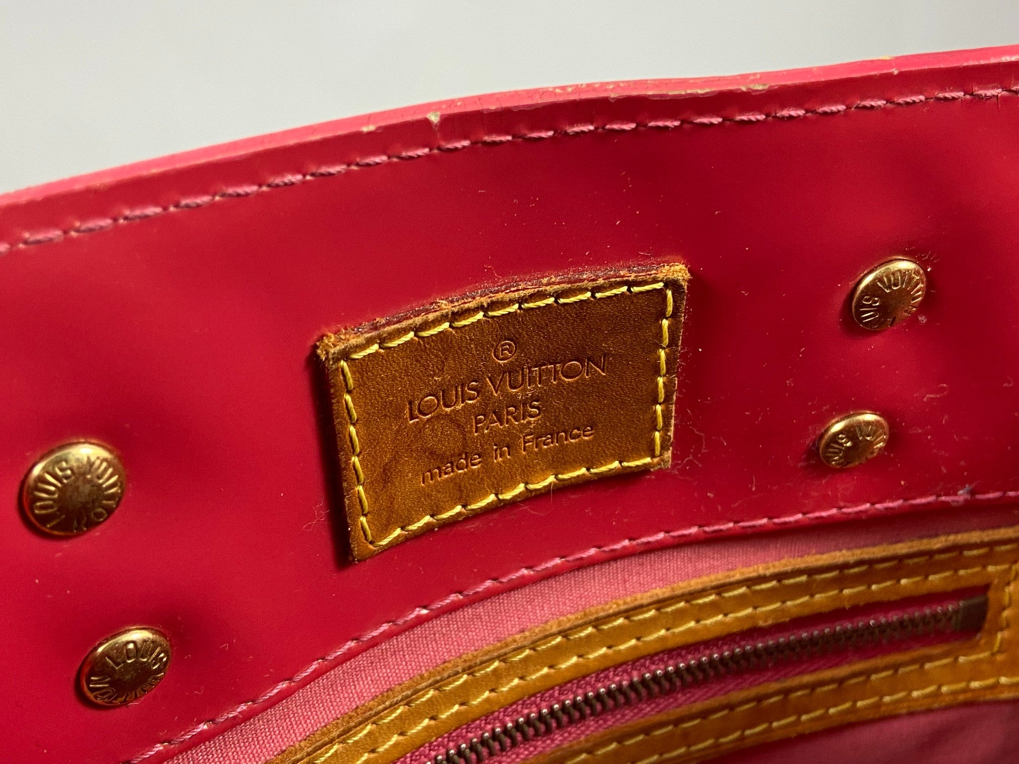 Louis Vuitton Reade PM Red Vernis Leather