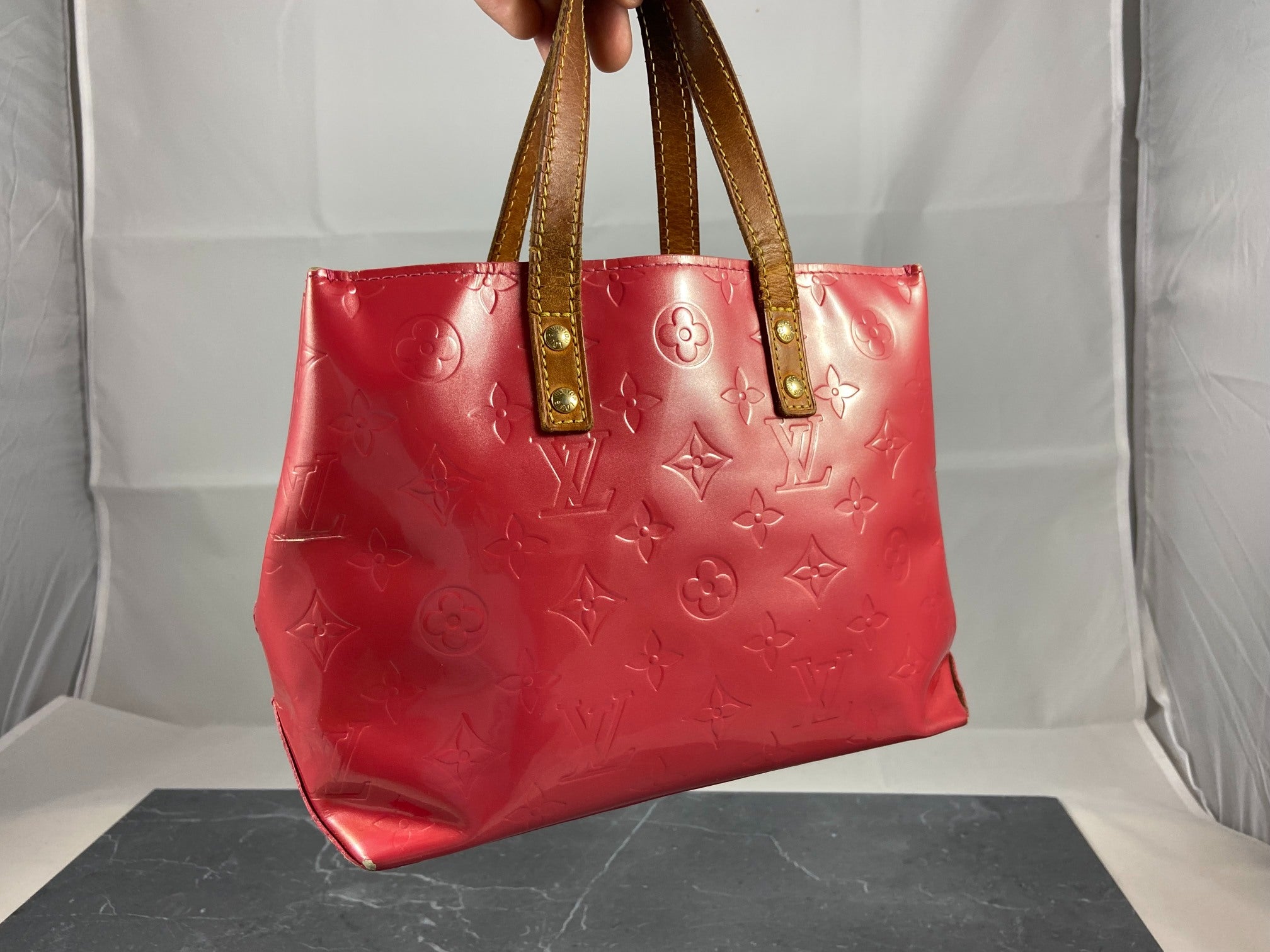 Louis Vuitton Reade PM Red Vernis Leather