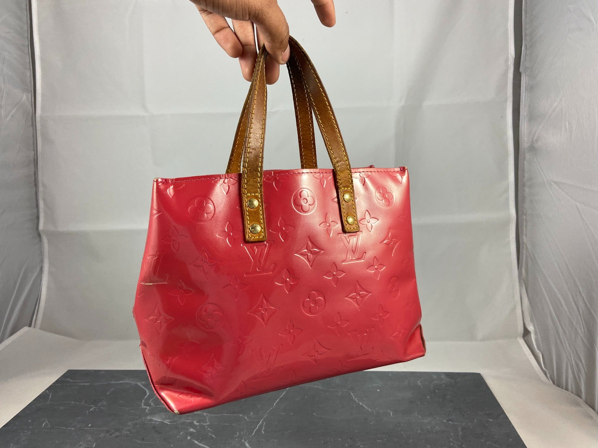 Louis Vuitton Reade PM Red Vernis Leather