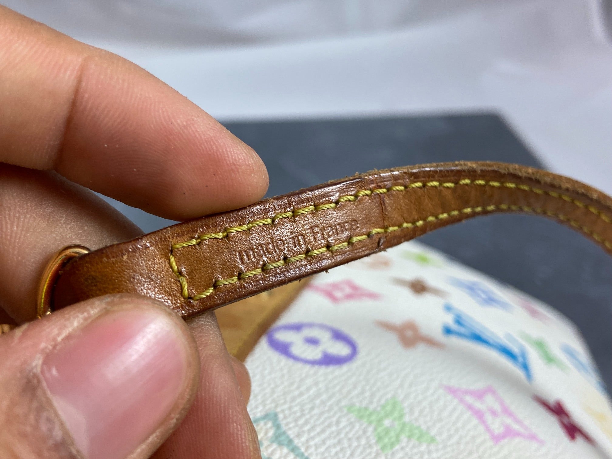 Louis Vuitton Takashi Murakami Multicolor Pochette Accessoires White