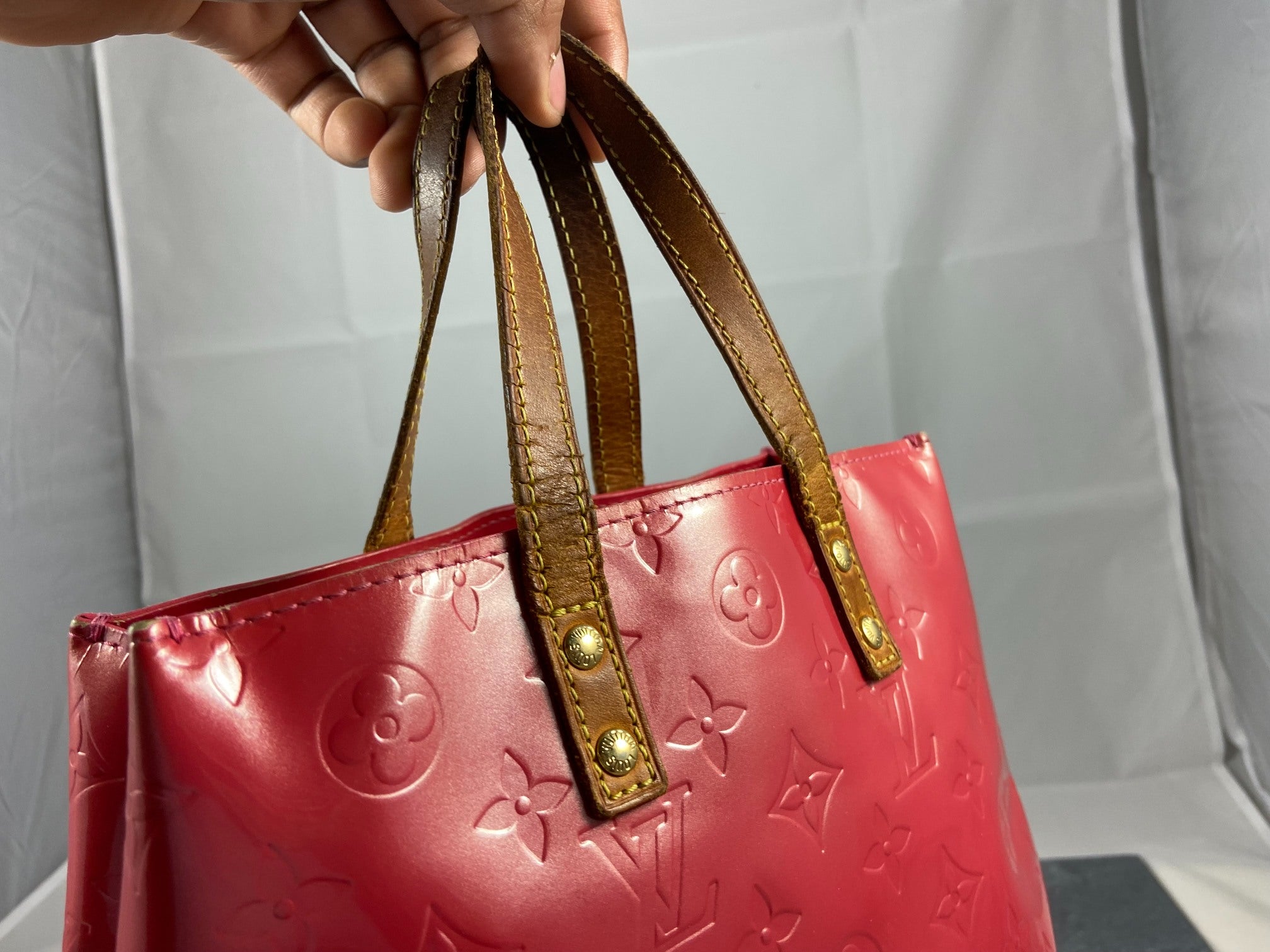 Louis Vuitton Reade PM Red Vernis Leather