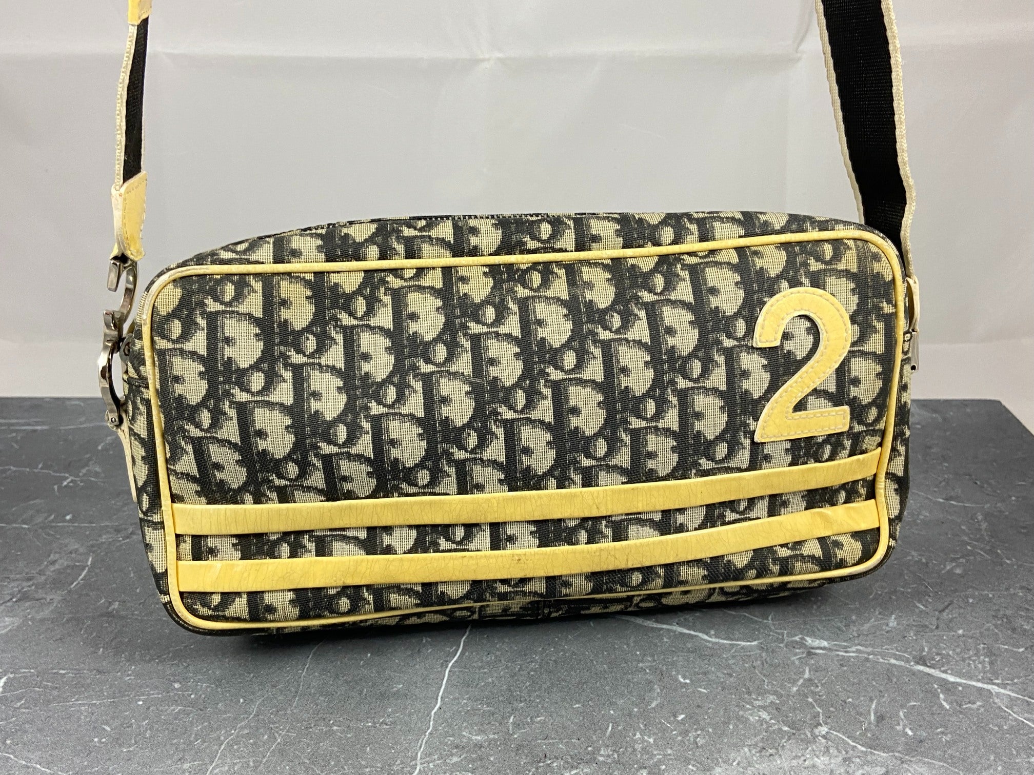 Christian Dior No. 2 Trotter Monogram Shoulder Bag