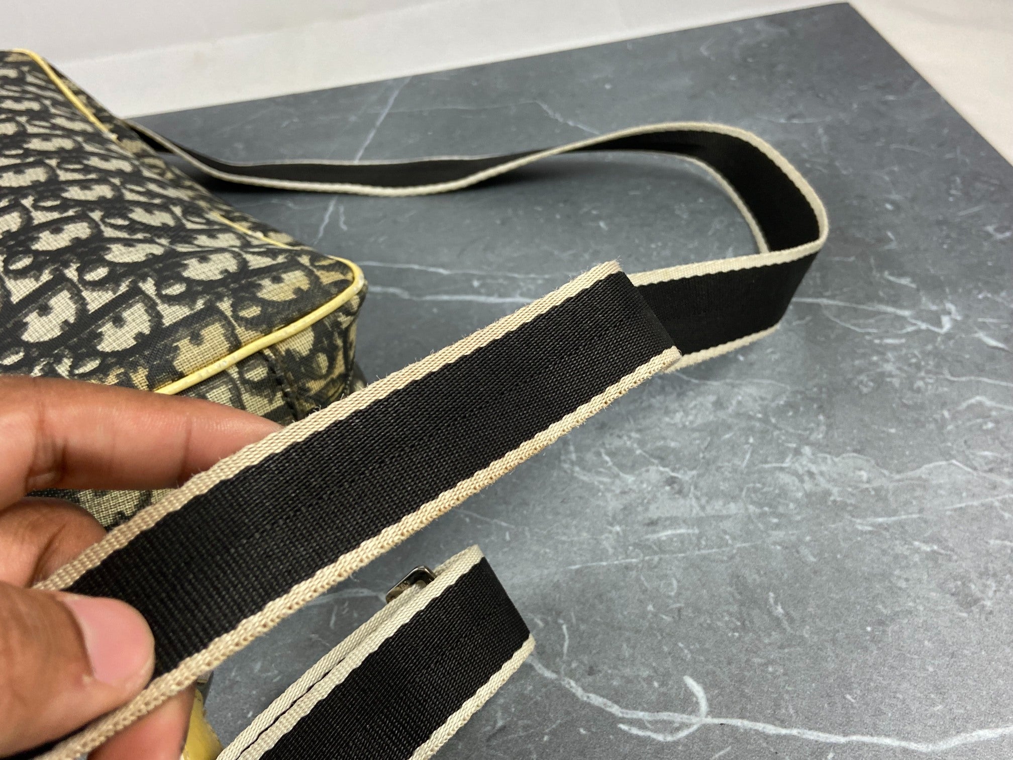 Christian Dior No. 2 Trotter Monogram Shoulder Bag