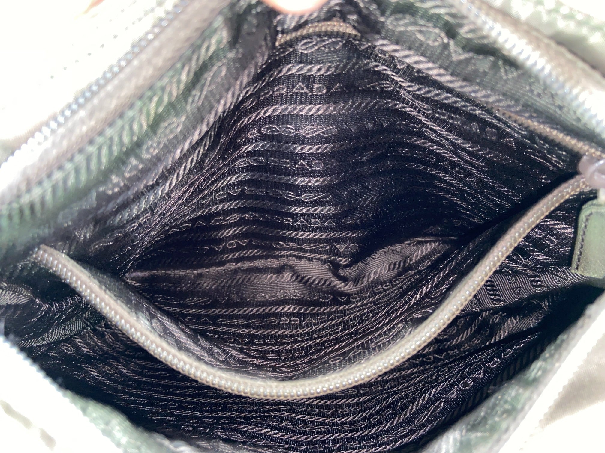 Prada Nylon Hand / Tote Bag Green