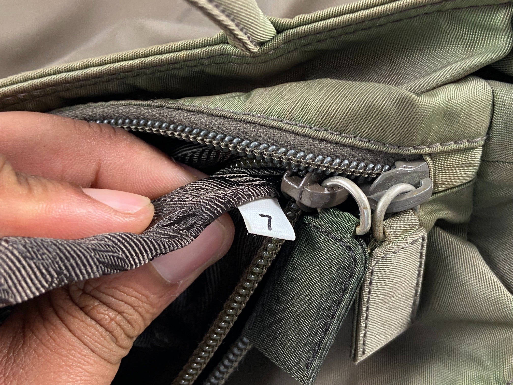 Prada Nylon Hand / Tote Bag Green