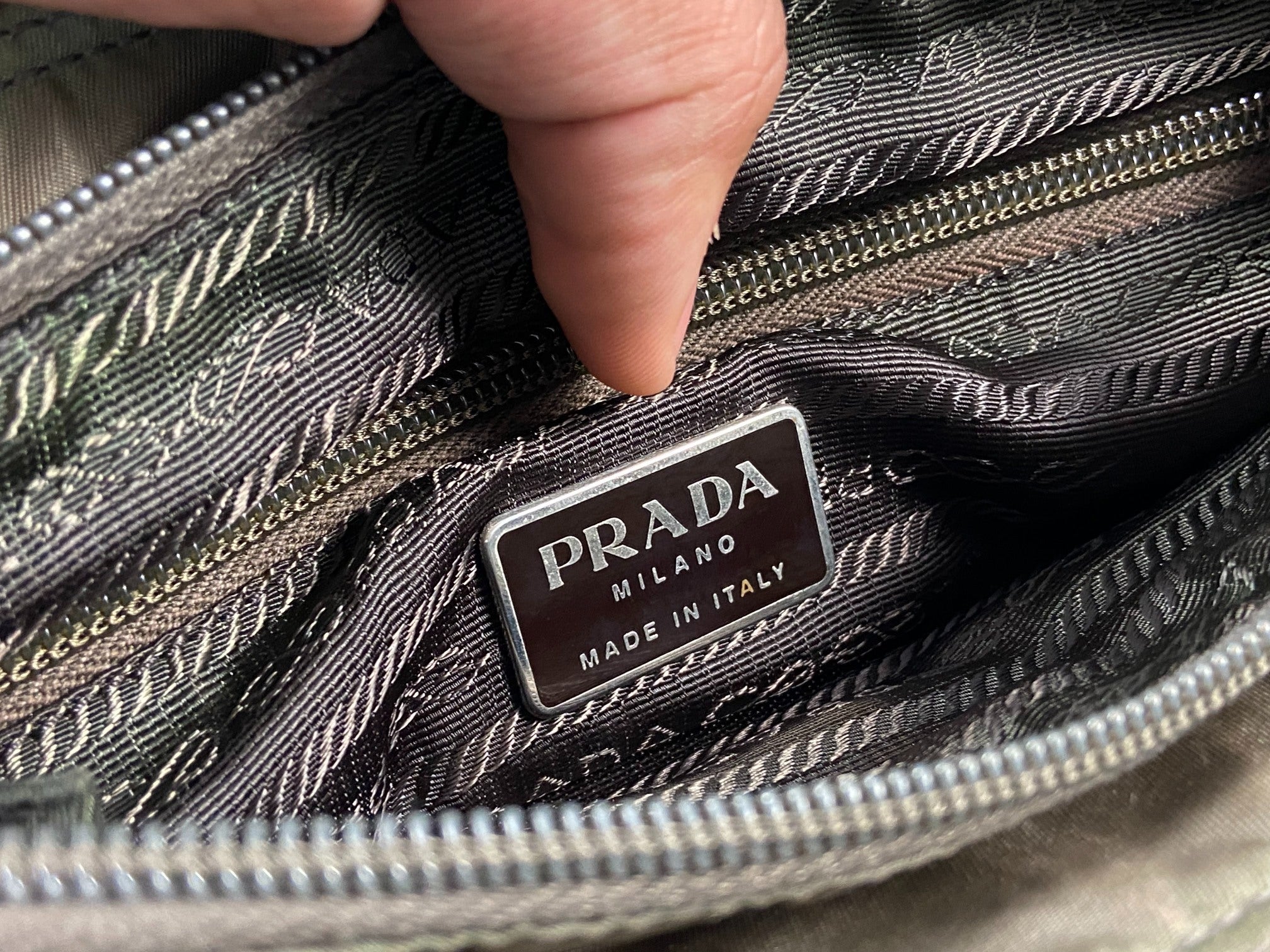 Prada Nylon Hand / Tote Bag Green