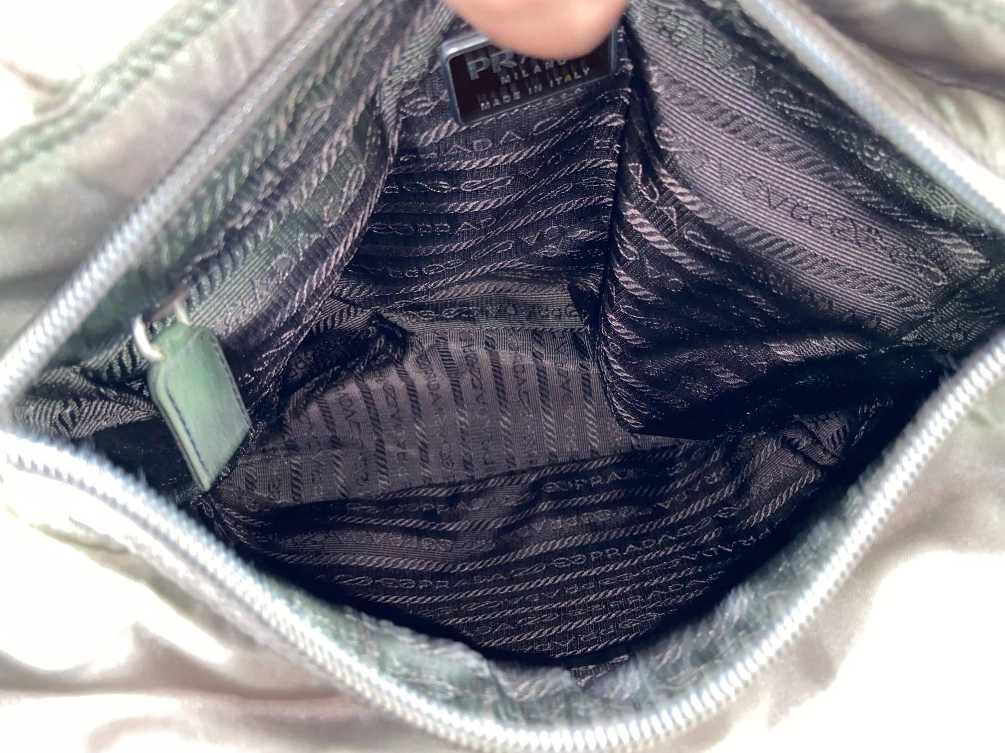 Prada Nylon Hand / Tote Bag Green