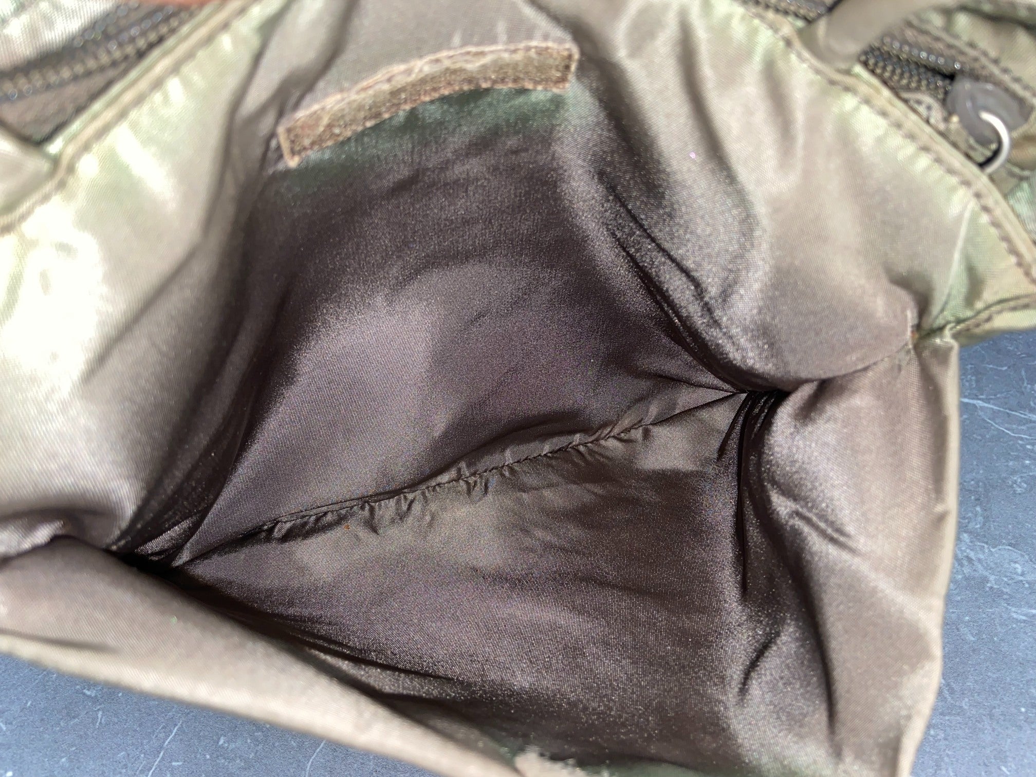 Prada Nylon Hand / Tote Bag Green