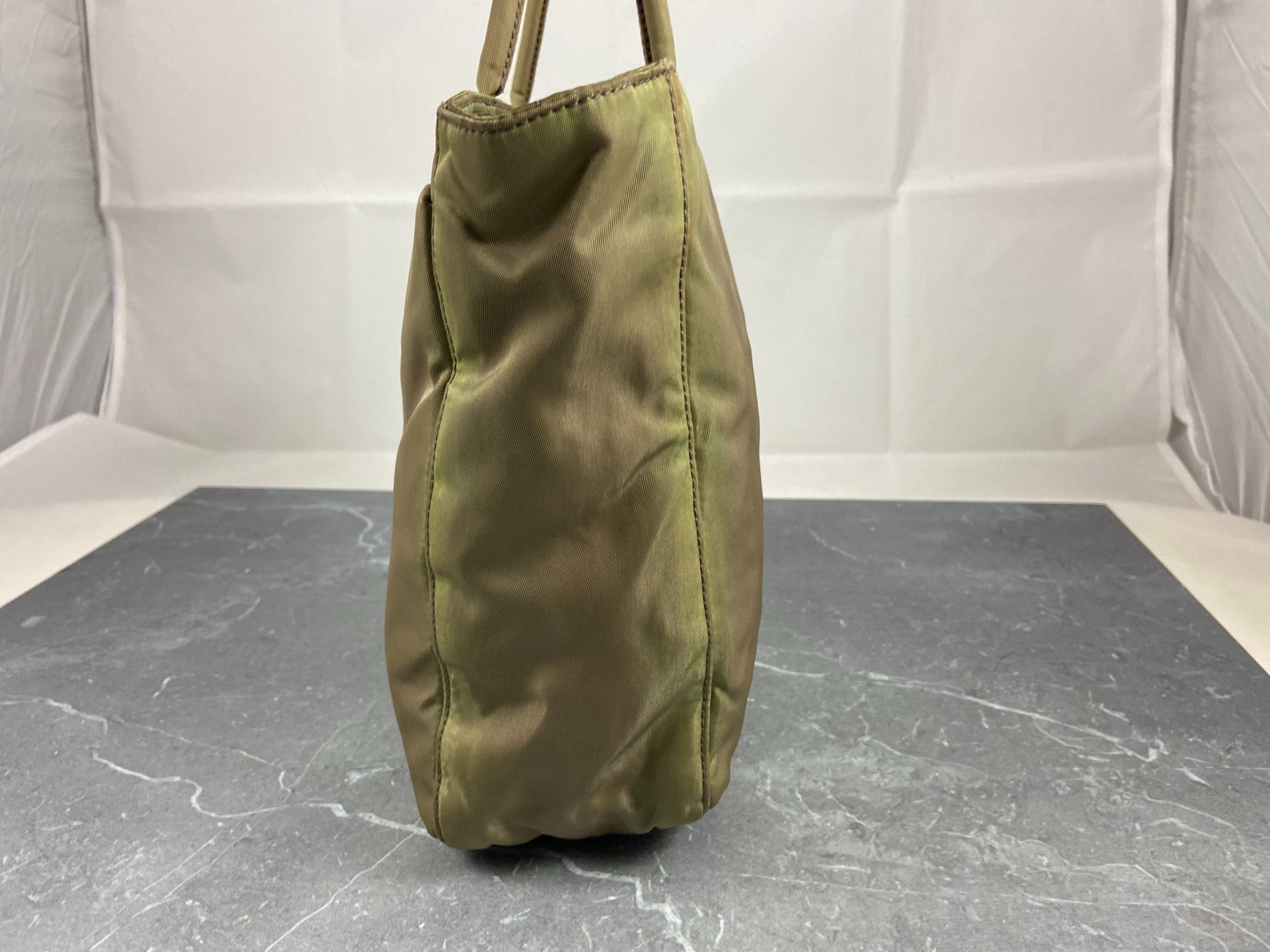 Prada Nylon Hand / Tote Bag Green