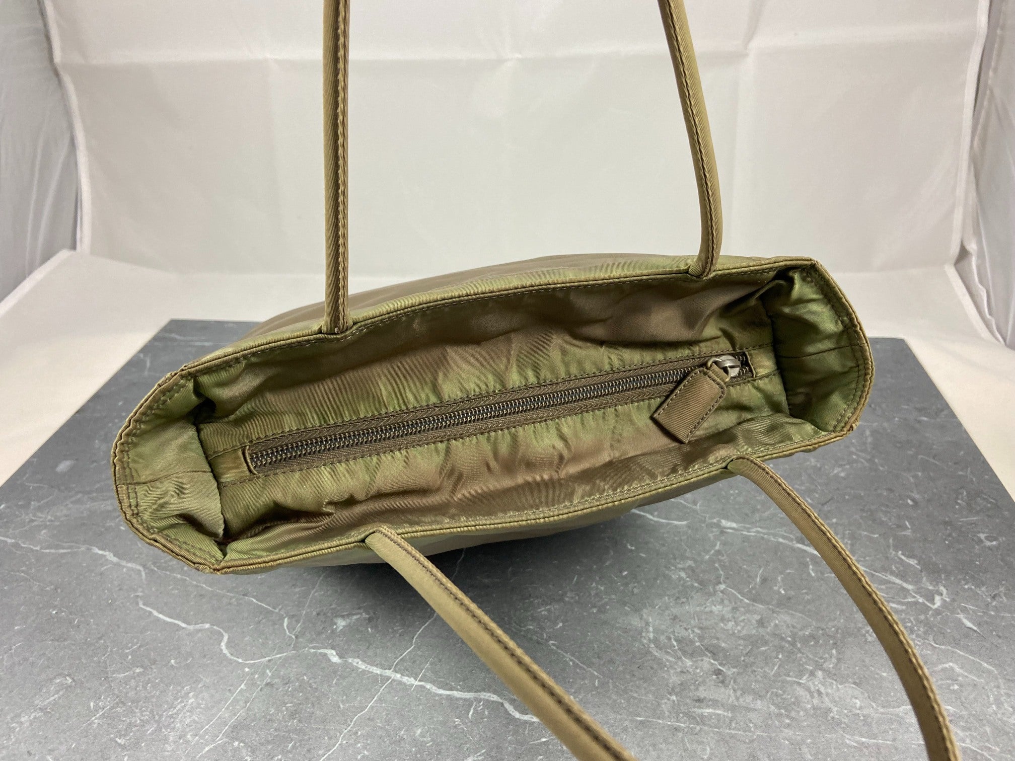 Prada Nylon Hand / Tote Bag Green