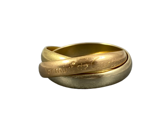 Cartier 3連リング must de Cartier サイズ51 割れあり カルティエ/マスト ドゥ カルティエ/トリニティリング/Cartier/must de