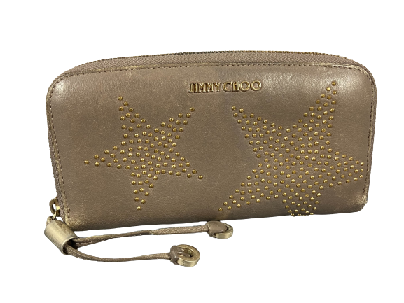 Jimmy Choo Long Zippy Wallet Black