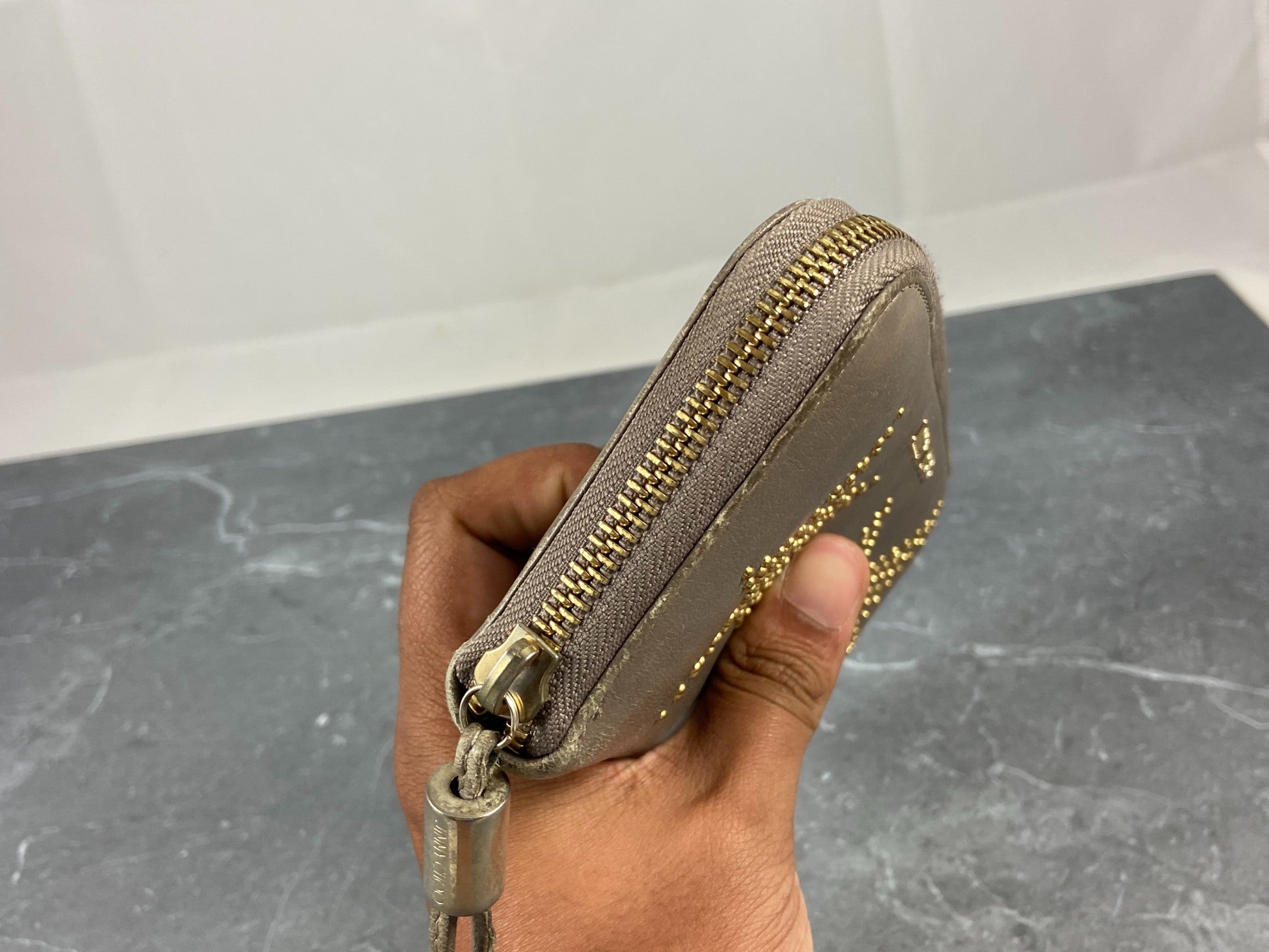 Jimmy Choo Long Zippy Wallet Black