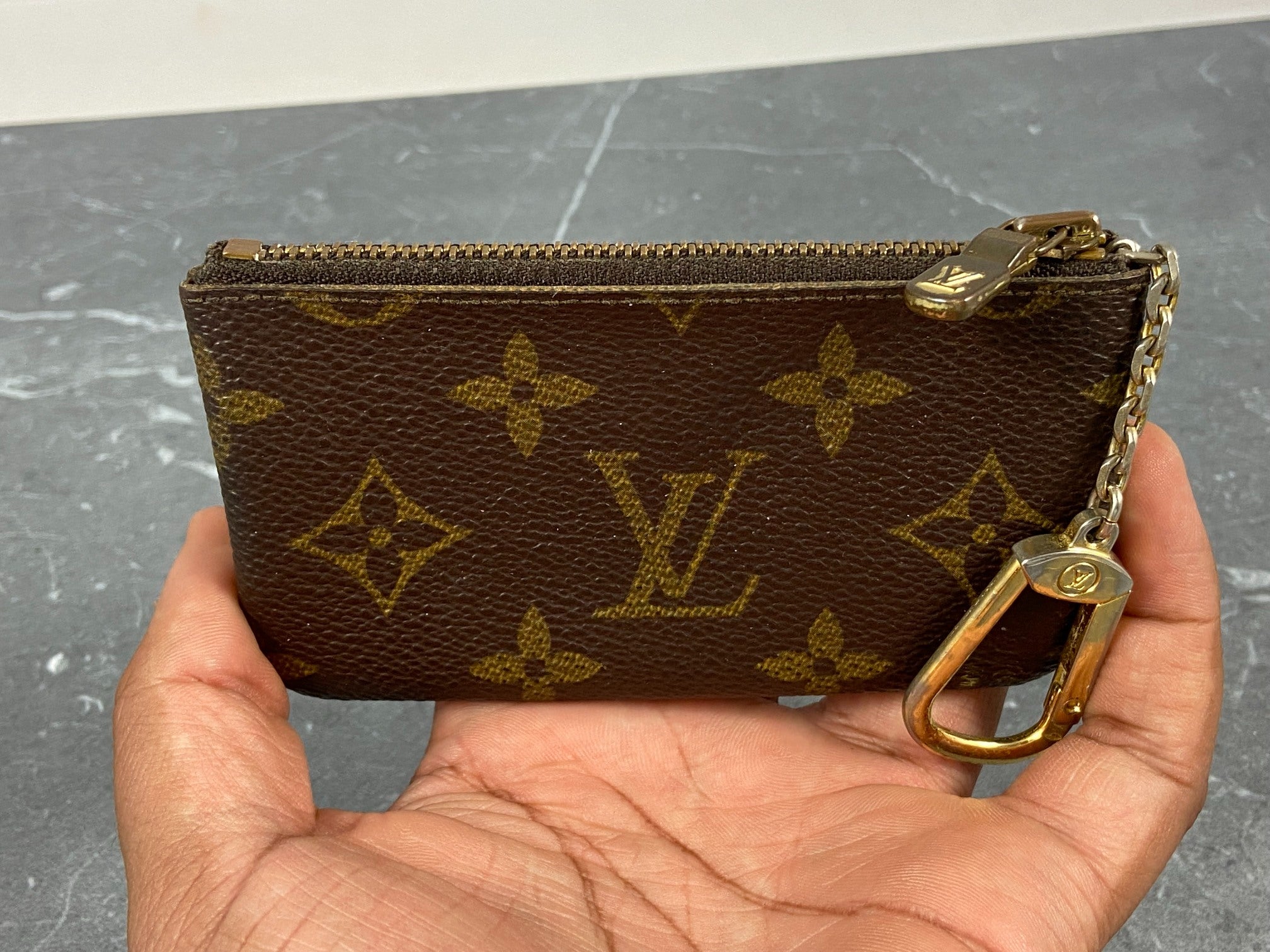 Louis Vuitton Pochette Cles Key Pouch Monogram Canvas