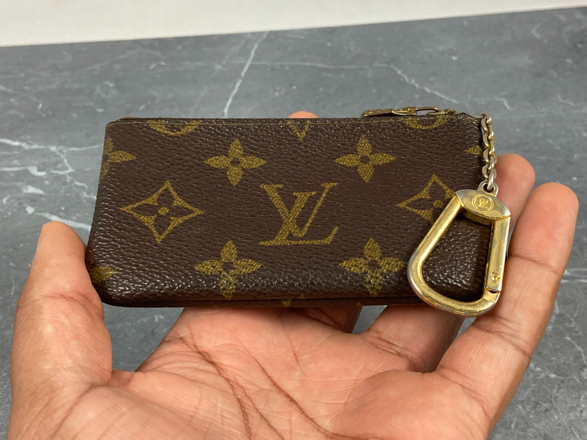Louis Vuitton Pochette Cles Key Pouch Monogram Canvas