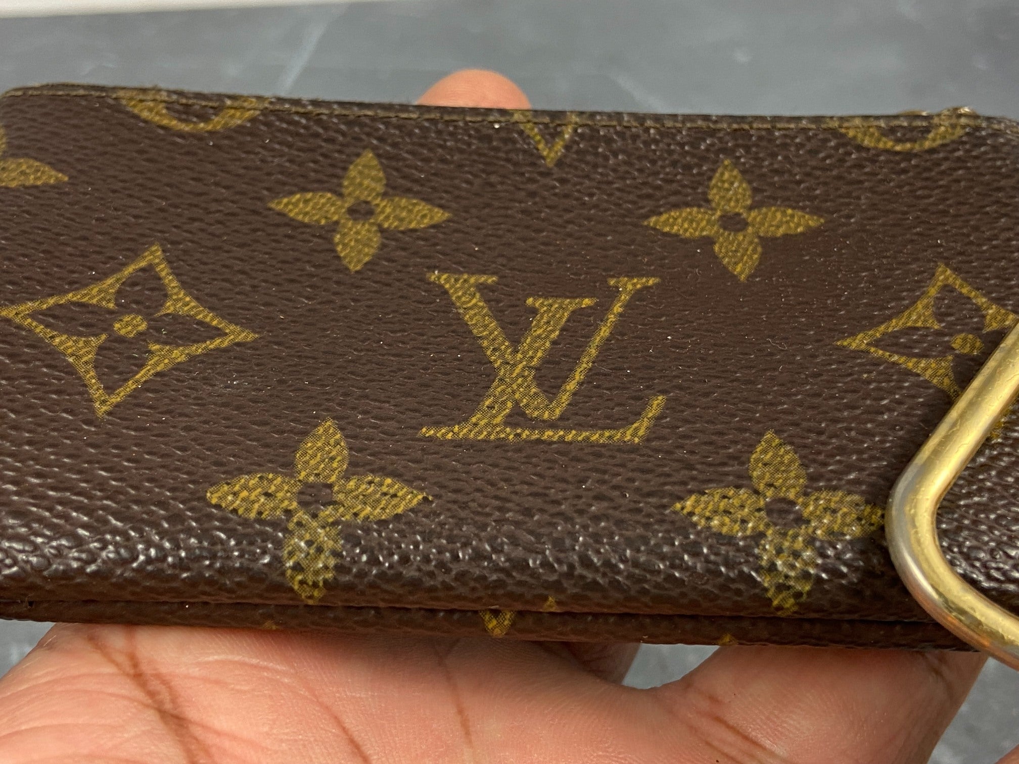 Louis Vuitton Pochette Cles Key Pouch Monogram Canvas