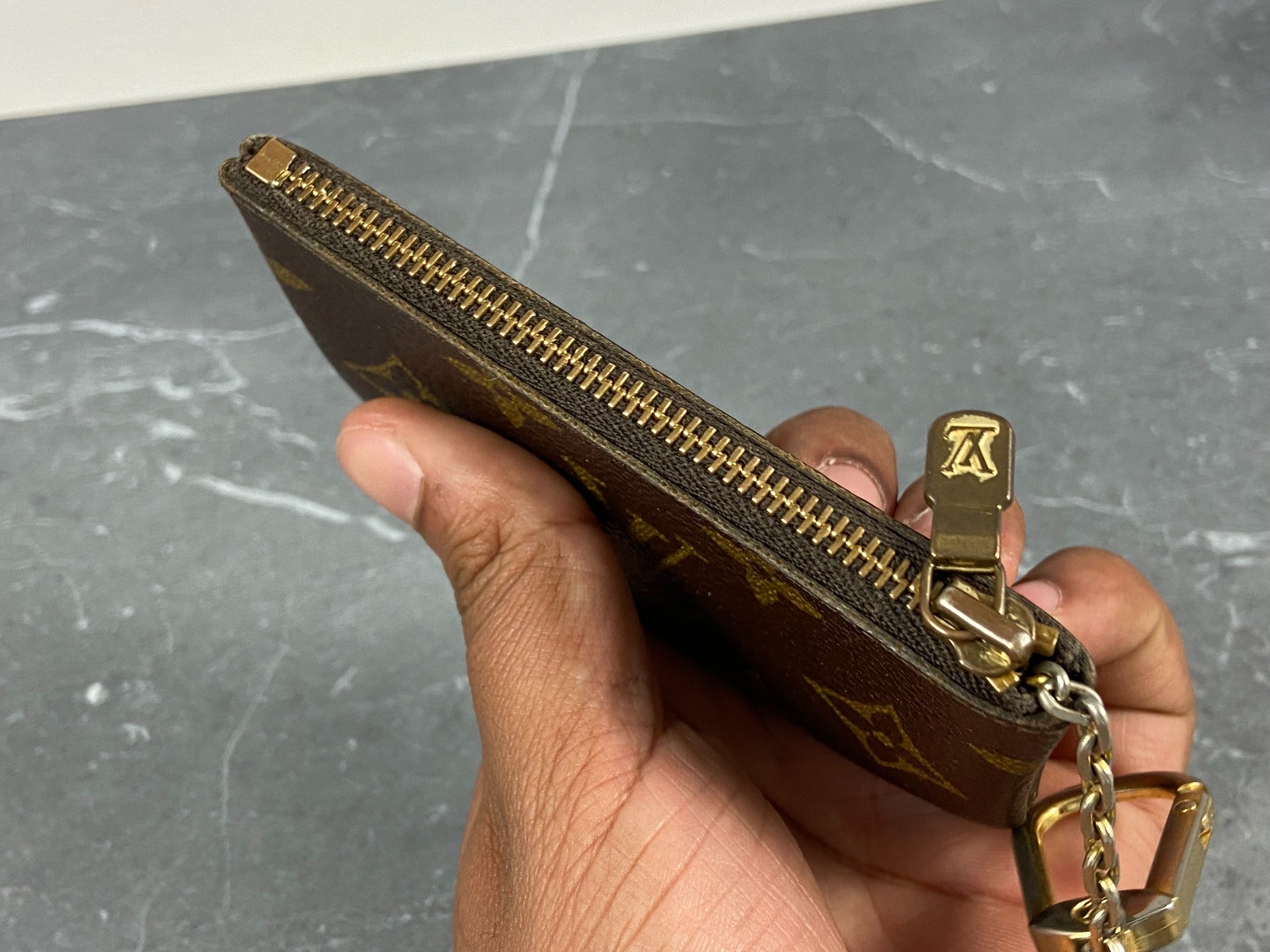 Louis Vuitton Pochette Cles Key Pouch Monogram Canvas