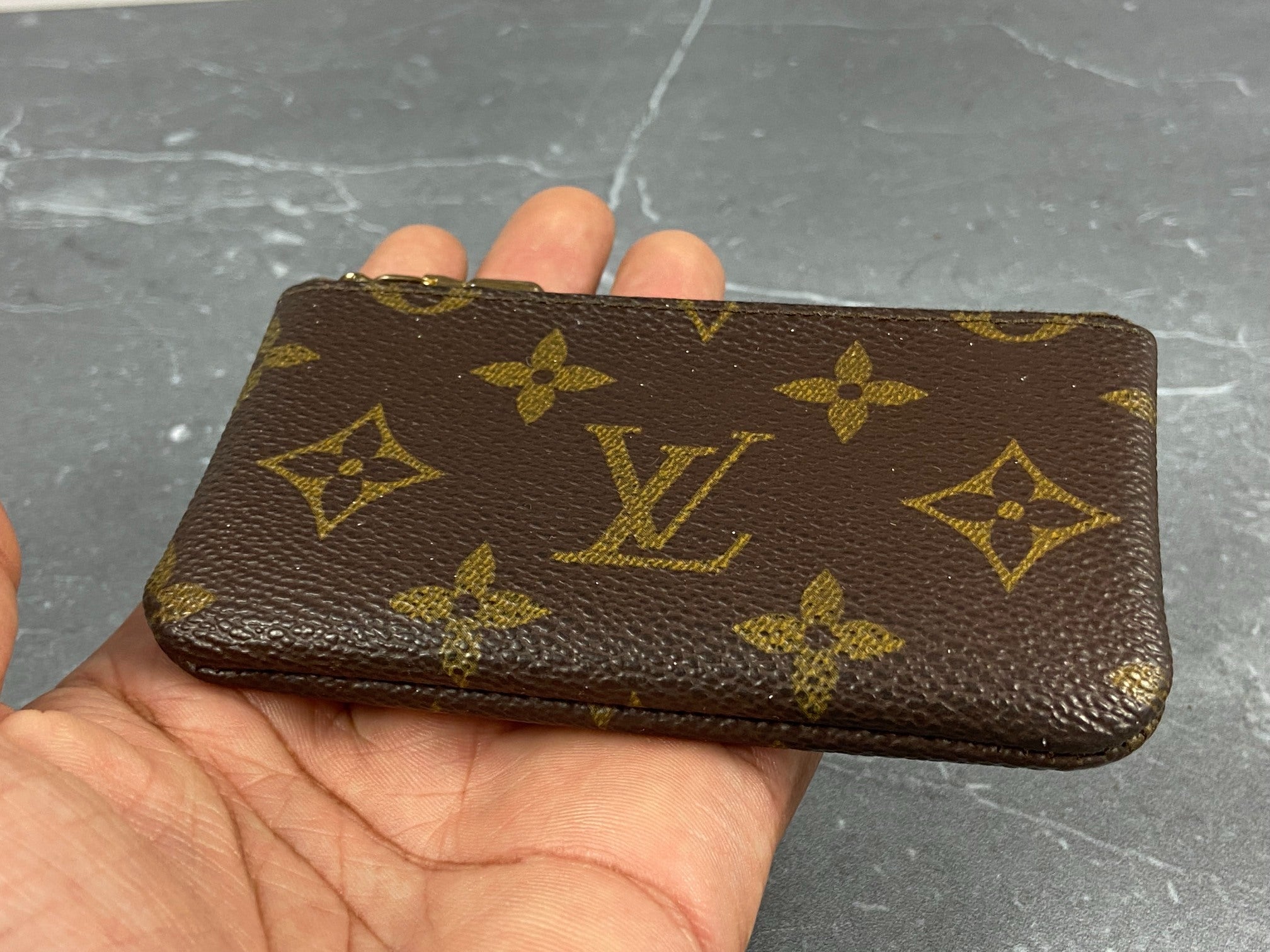 Louis Vuitton Pochette Cles Key Pouch Monogram Canvas