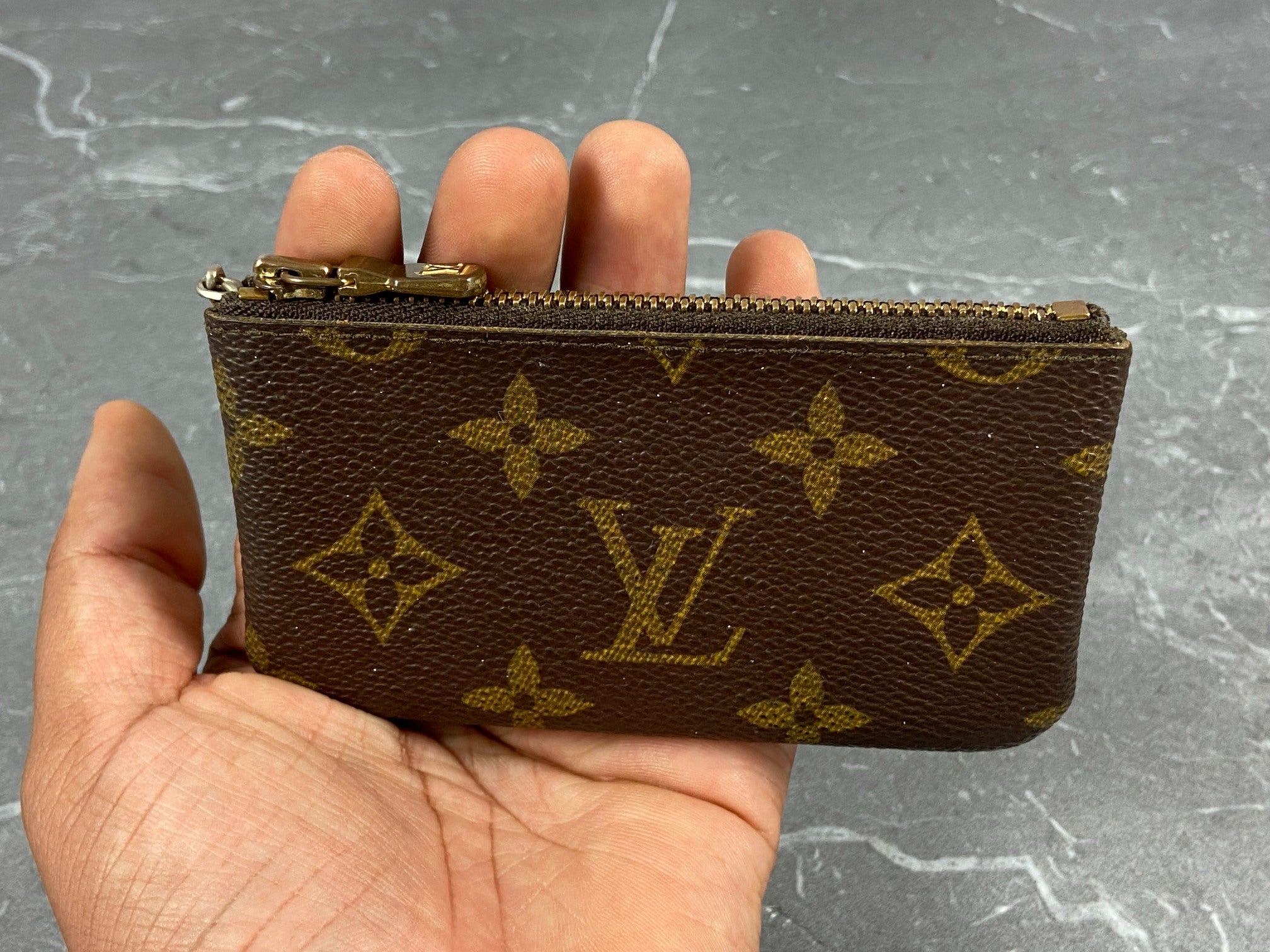 Louis Vuitton Pochette Cles Key Pouch Monogram Canvas