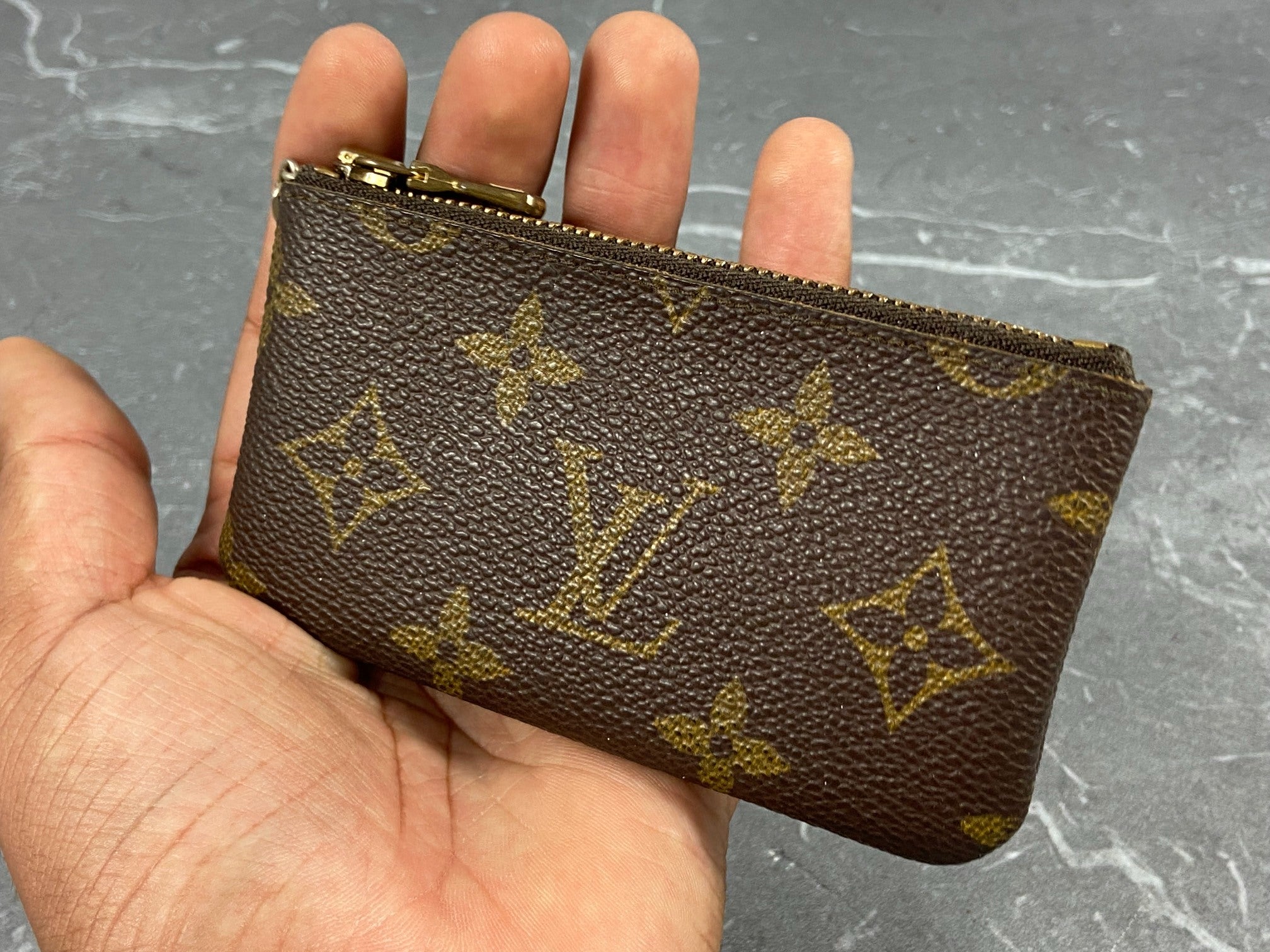 Louis Vuitton Pochette Cles Key Pouch Monogram Canvas