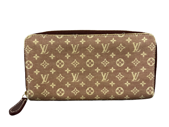 Louis Vuitton Zippy Wallet Beige Mini Lin Monogram