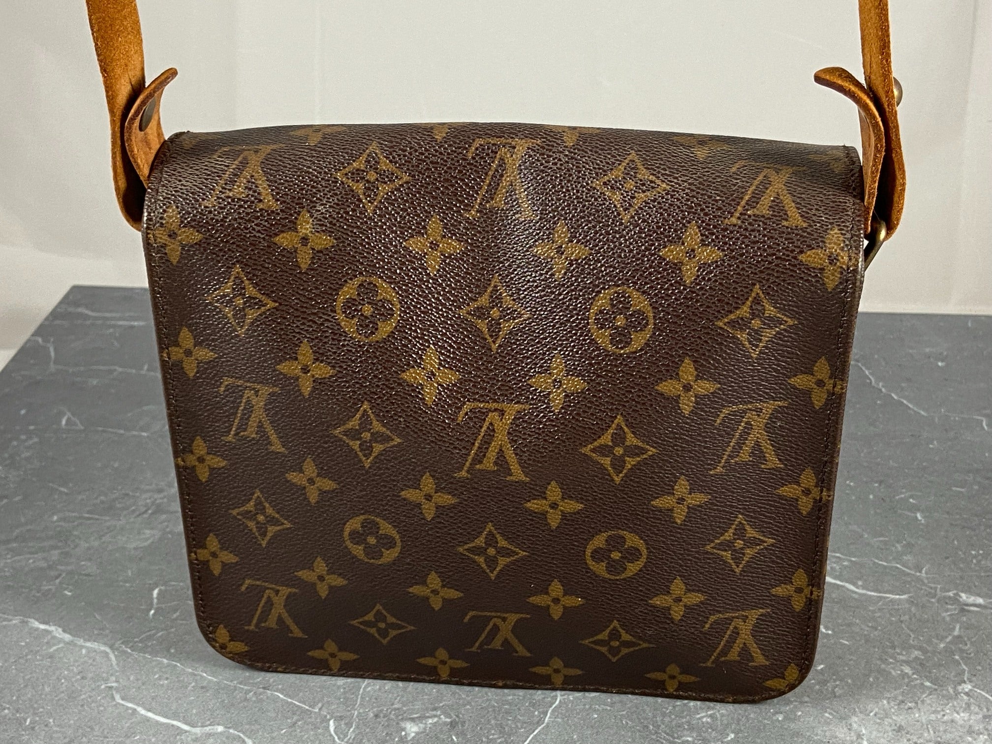 Louis Vuitton Cartouchière MM Shoulder Bag Monogram Canvas