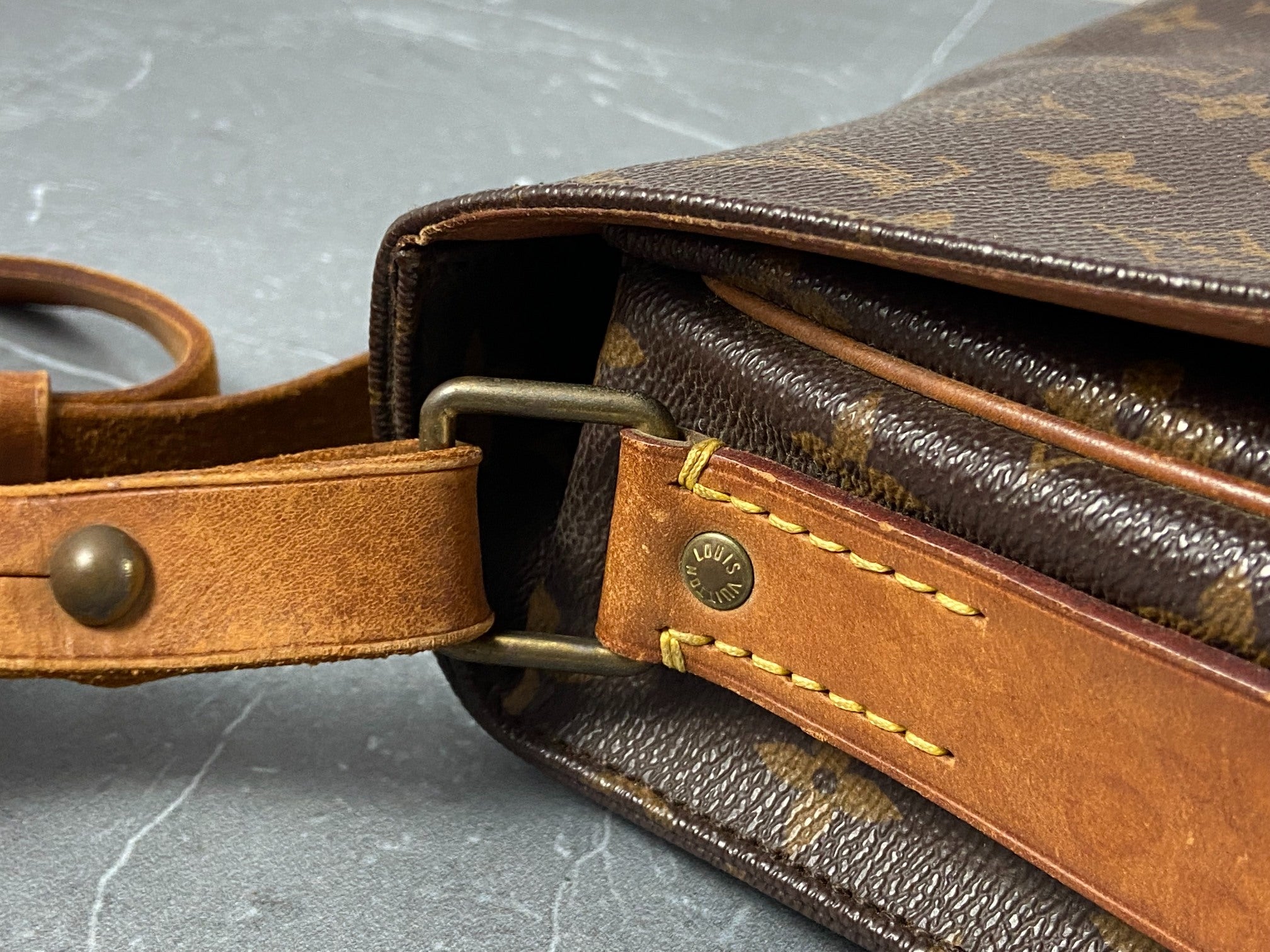 Louis Vuitton Cartouchière MM Shoulder Bag Monogram Canvas