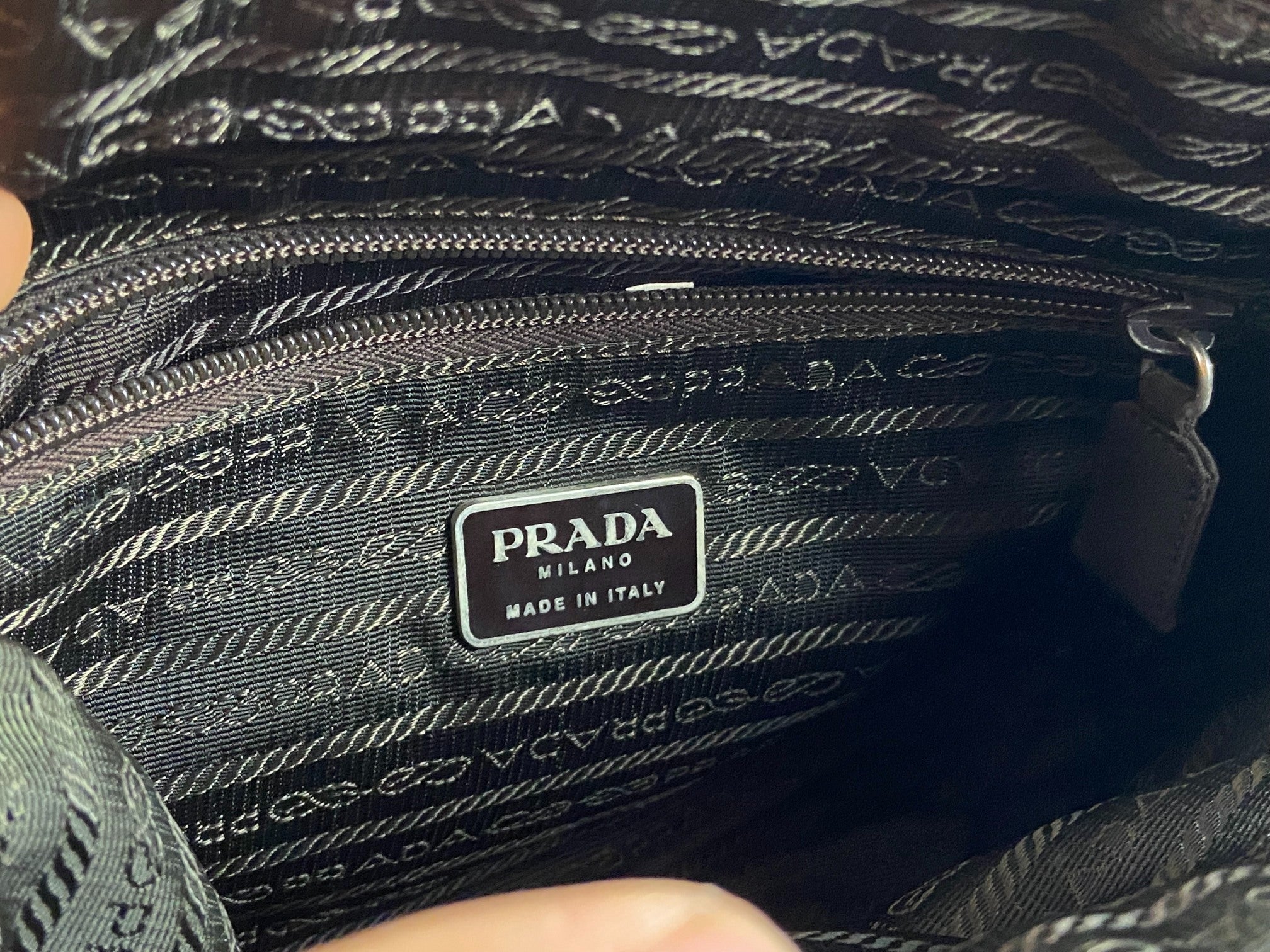 Prada B6245 Tessuto City Hand / Tote Bag Ebano