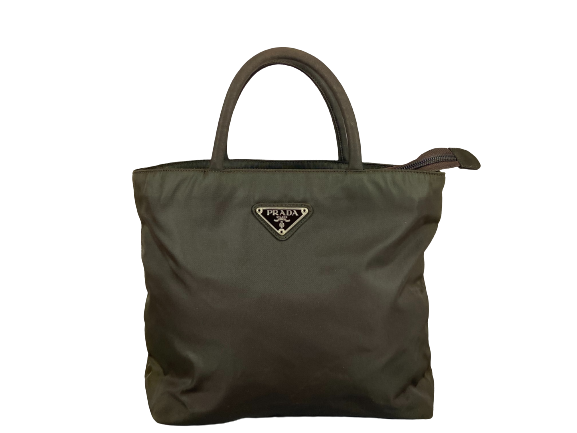 Prada B6245 Tessuto City Hand / Tote Bag Ebano