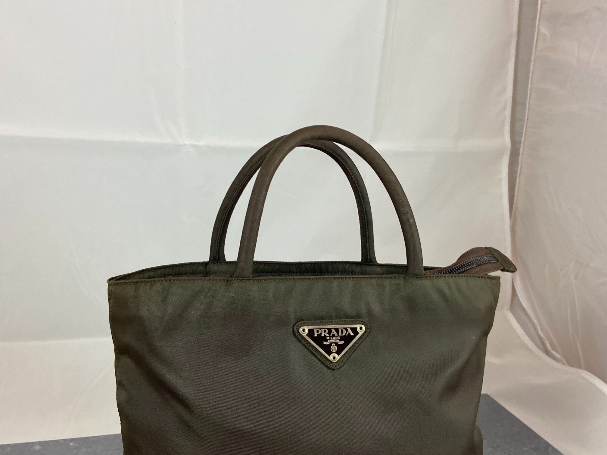 Prada B6245 Tessuto City Hand / Tote Bag Ebano