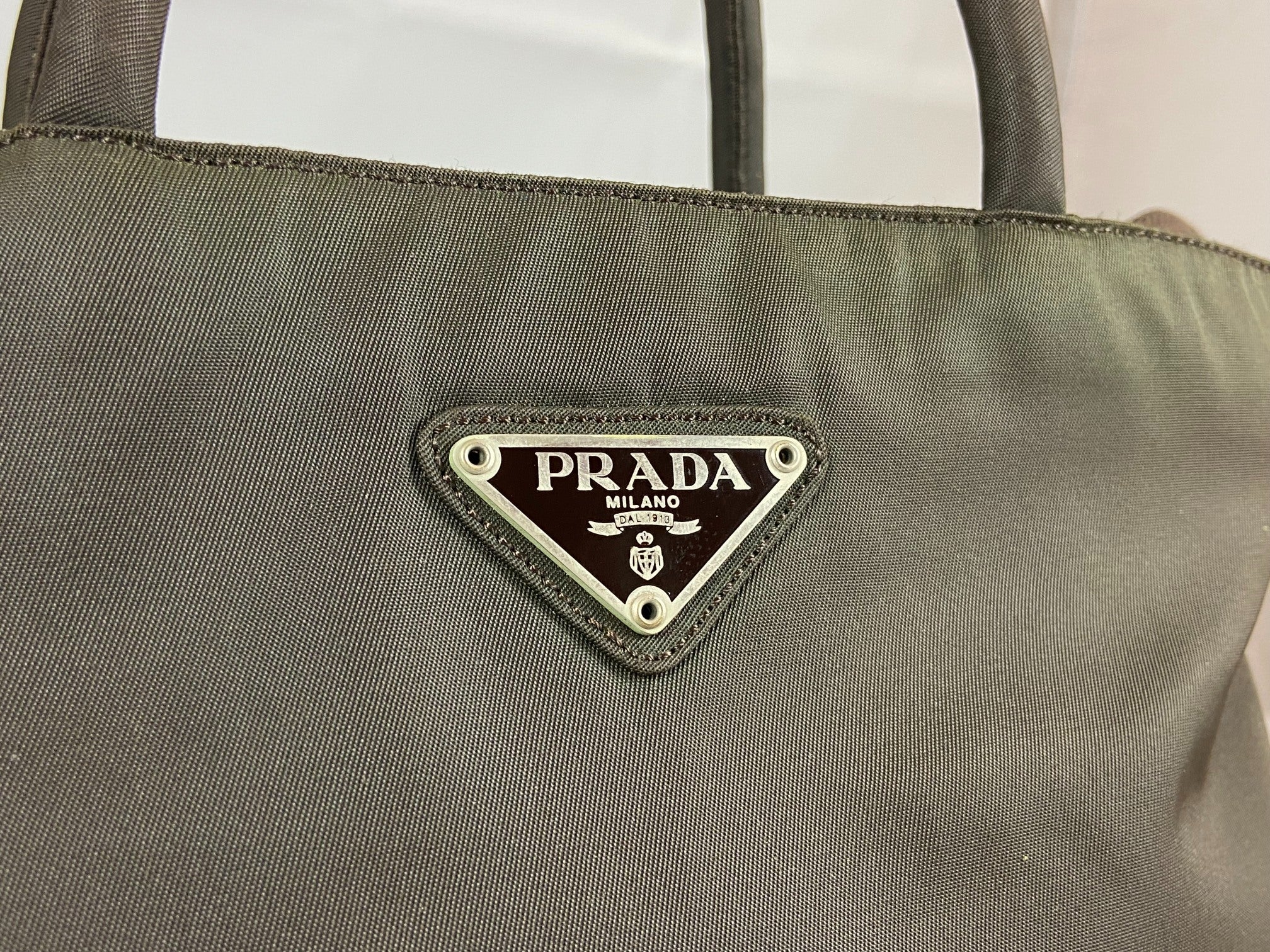 Prada B6245 Tessuto City Hand / Tote Bag Ebano