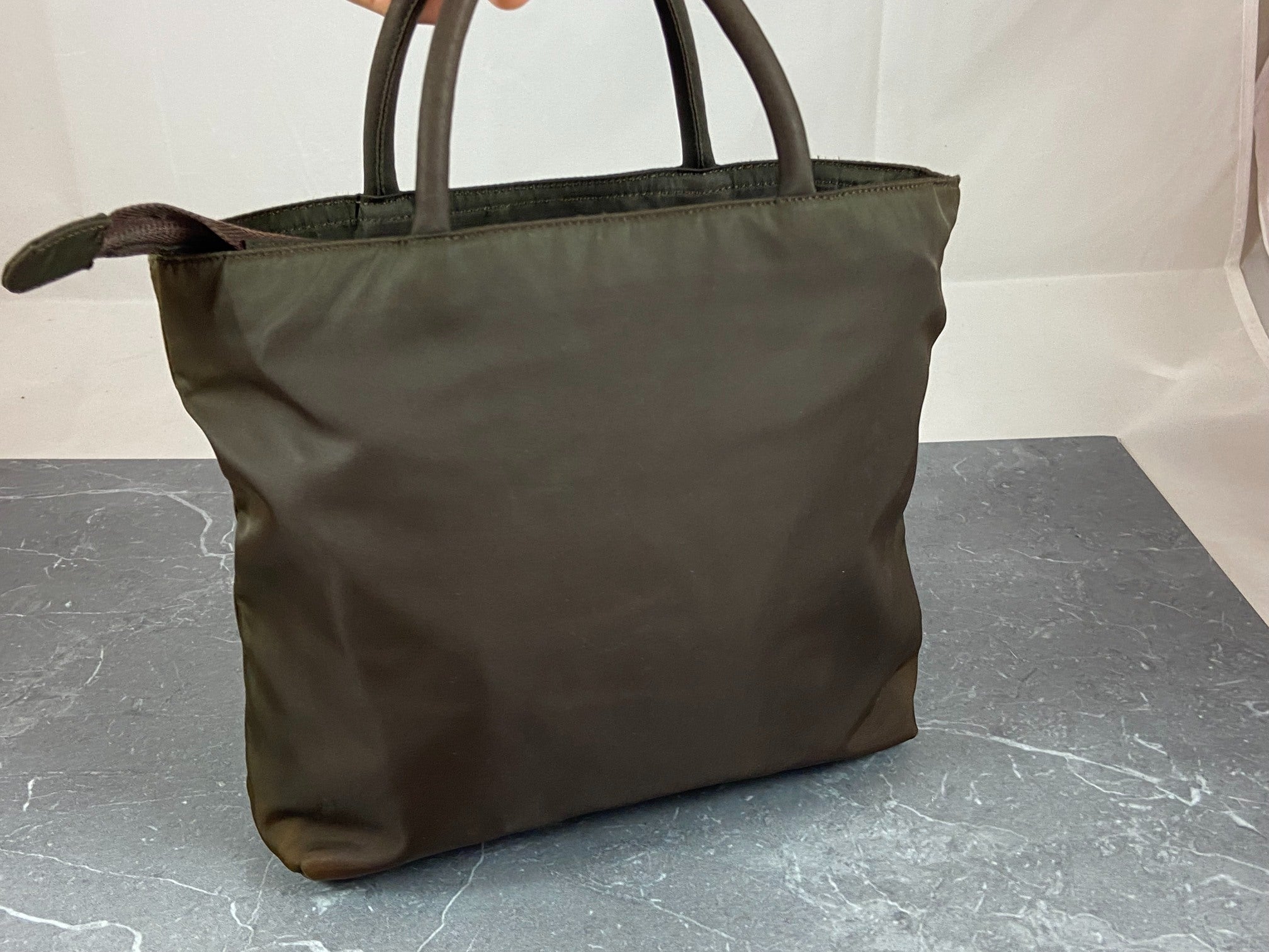 Prada B6245 Tessuto City Hand / Tote Bag Ebano