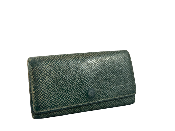Louis Vuitton 4 Key Holder Green Taiga Leather