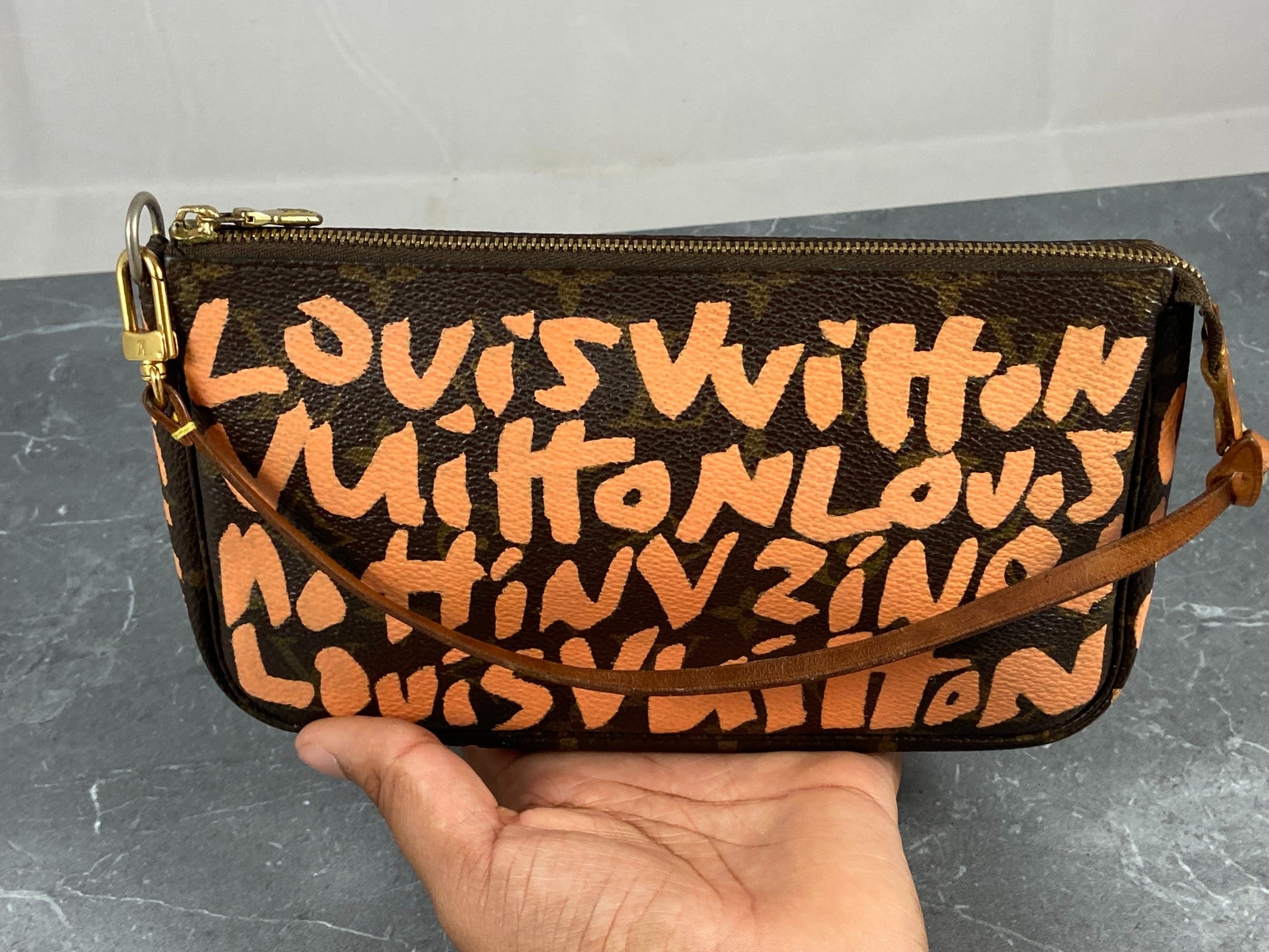 Louis Vuitton x Stephen Sprouse Pochette Accessoires Graffiti Orange